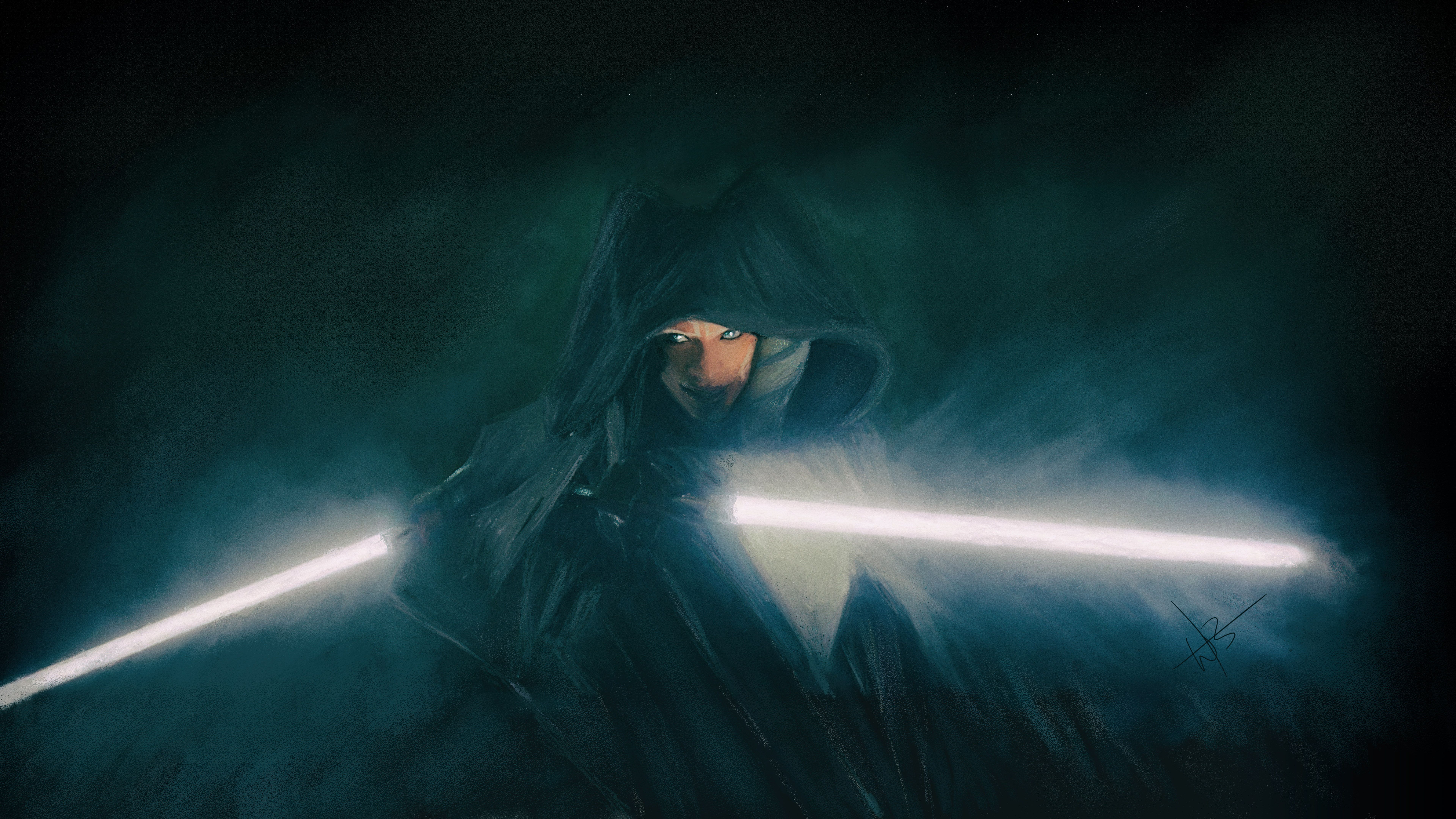 Ahsoka Tano Rosario Dawson Star Wars The Mandalorian #lightsaber digital art K #wallpaper #hdwallpaper #desktop. Star wars wallpaper, Ahsoka, Star wars