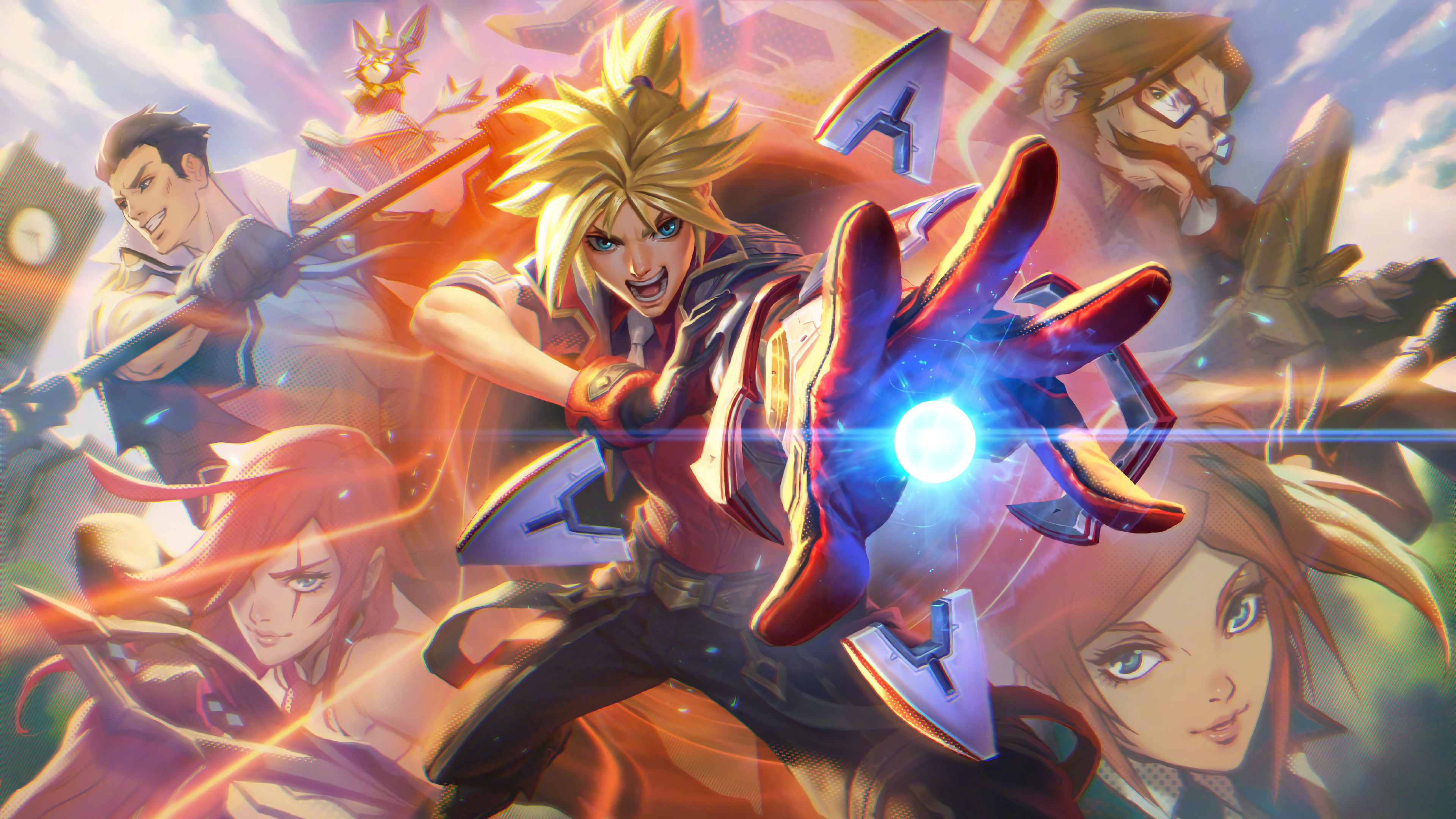 Battle Academia Ezreal Splash Art LoL 4K Wallpaper