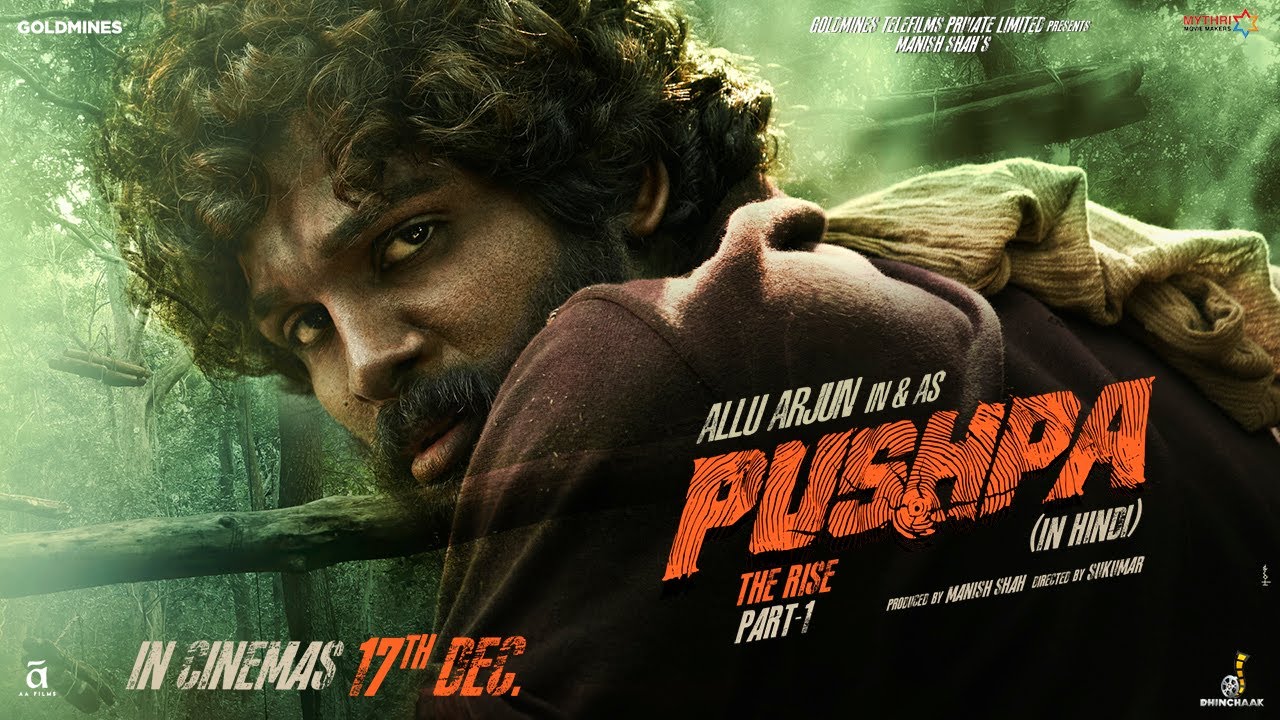 Pushpa Rise (Hindi) Motion Poster. Allu Arjun. DSP. Sukumar. #Trailerin3Days