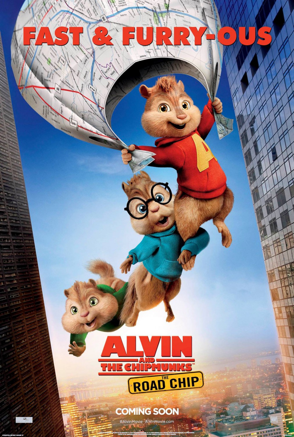 Alvin and the Chipmunks: The Road Chip ( of 11): Extra Large Movie Poster Image
