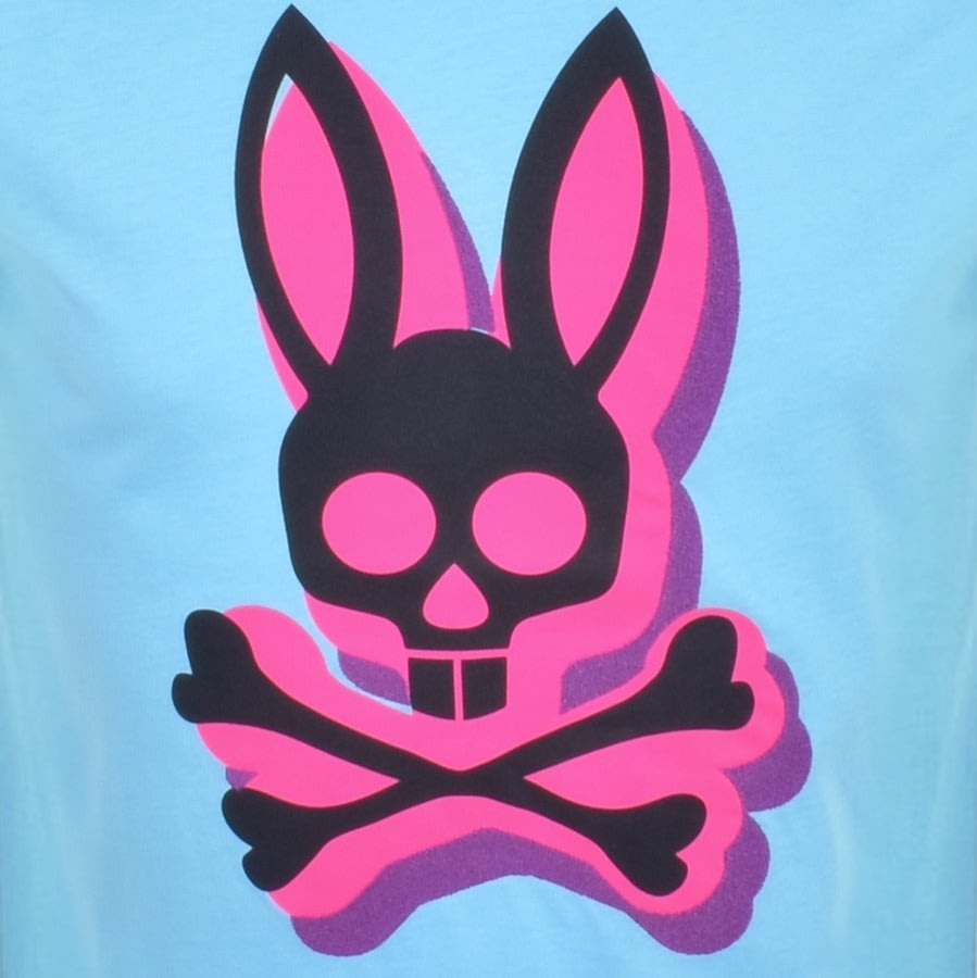 Psycho Bunny Lamport Logo T Shirt Blue. Mainline Menswear United States
