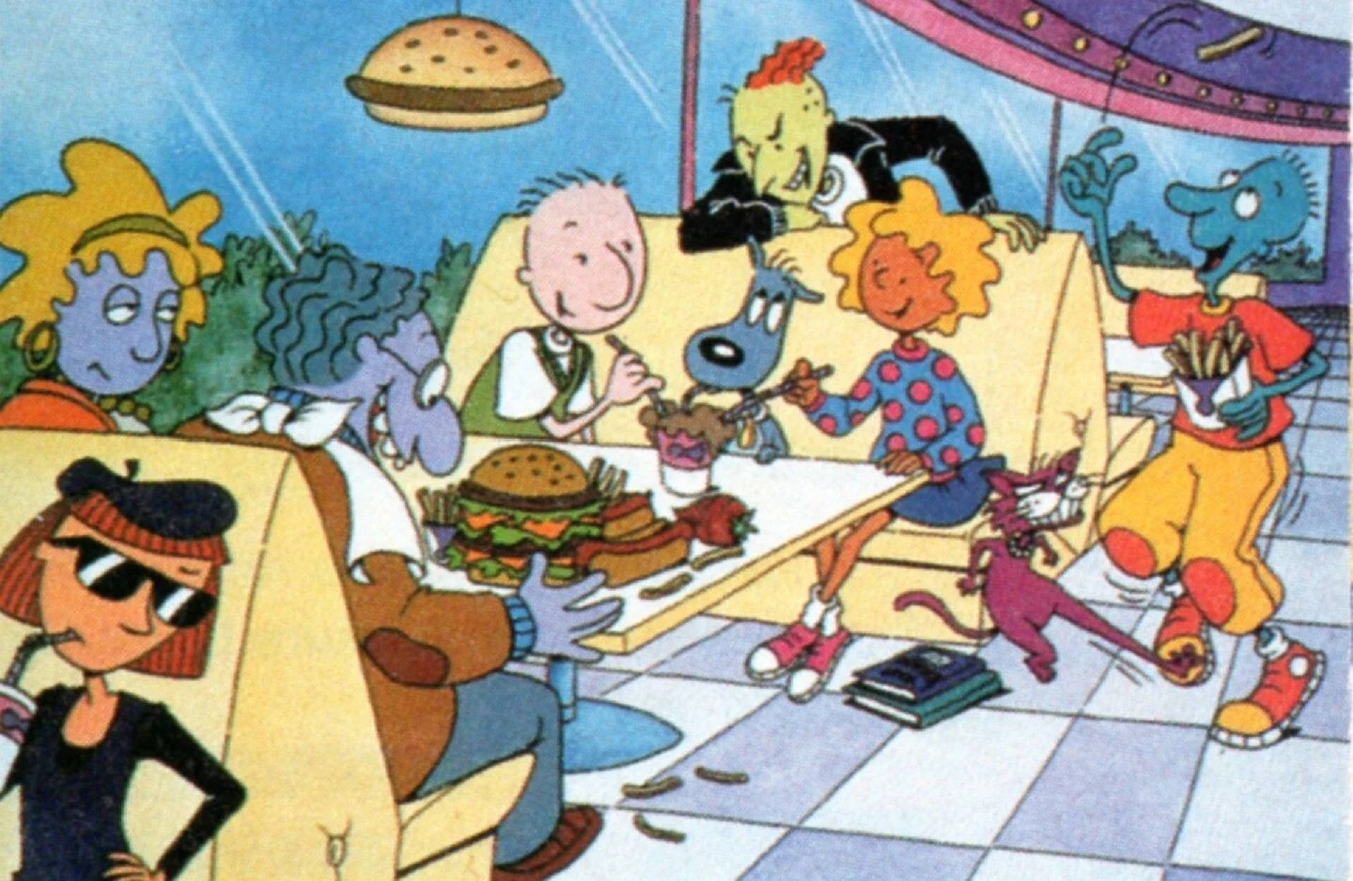 Download Doug In Burger Store Wallpaper