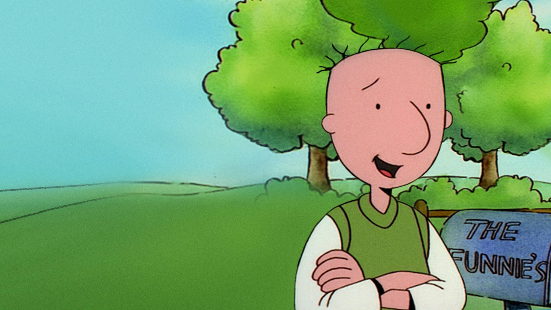 Download Doug In A Grassland Wallpaper