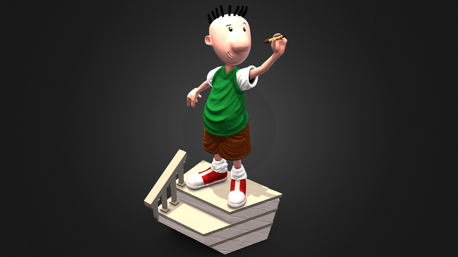 Doug Funnie Royalty Free 3D model by Wesley Pontes [f0c5783]