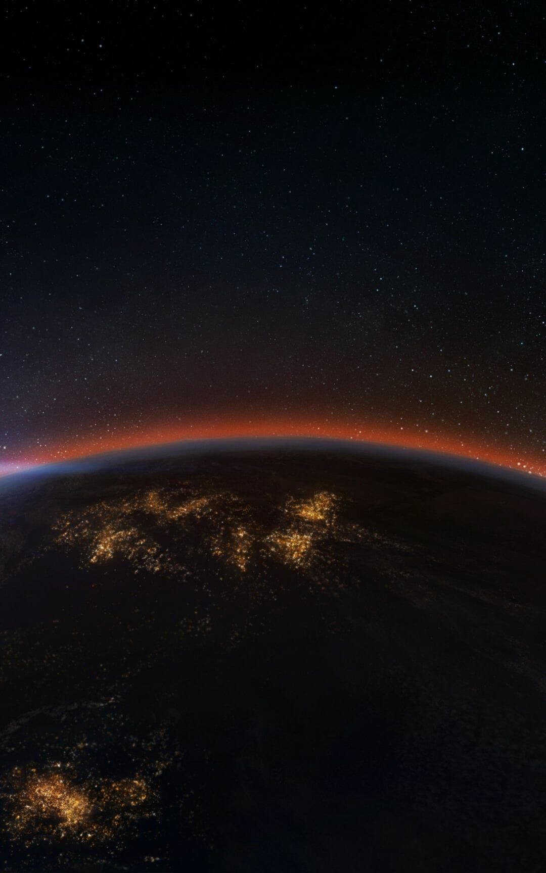 Download 1600x2560 Earth, Atmosphere, Galaxy, Stars