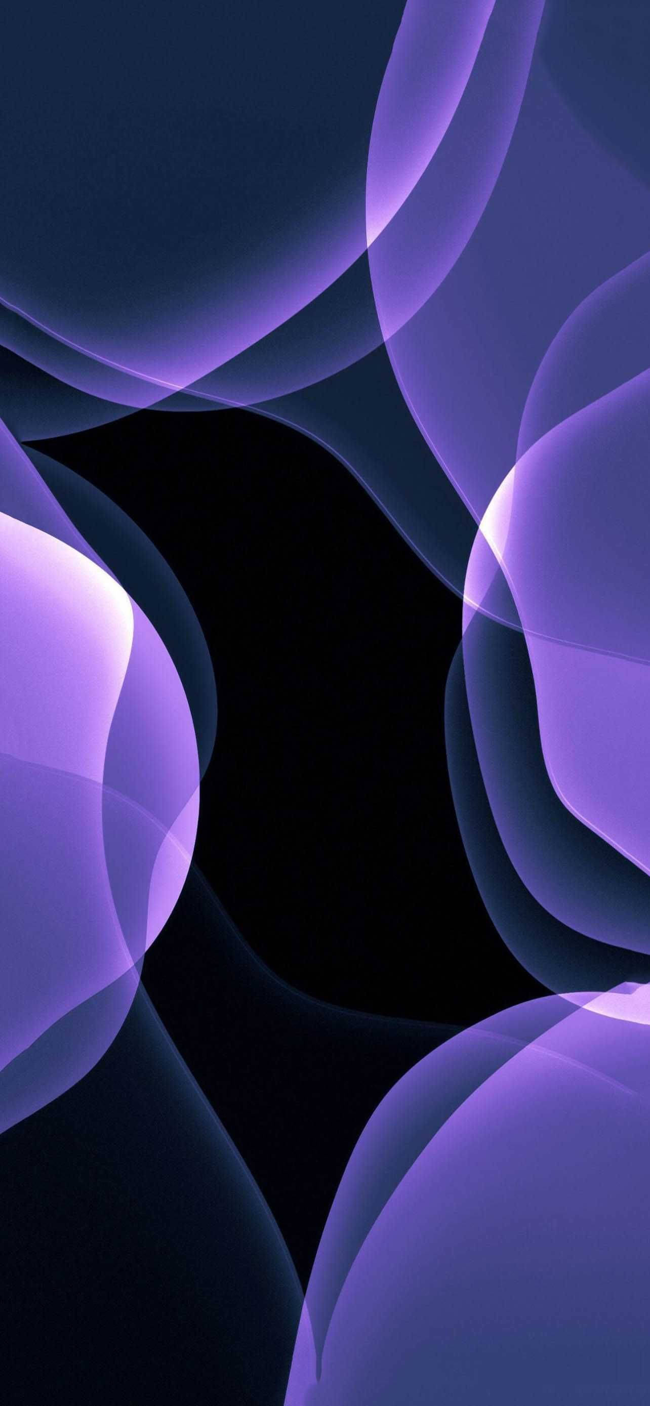 Download Dark Purple Abstract iPhone 13 Pro Wallpaper