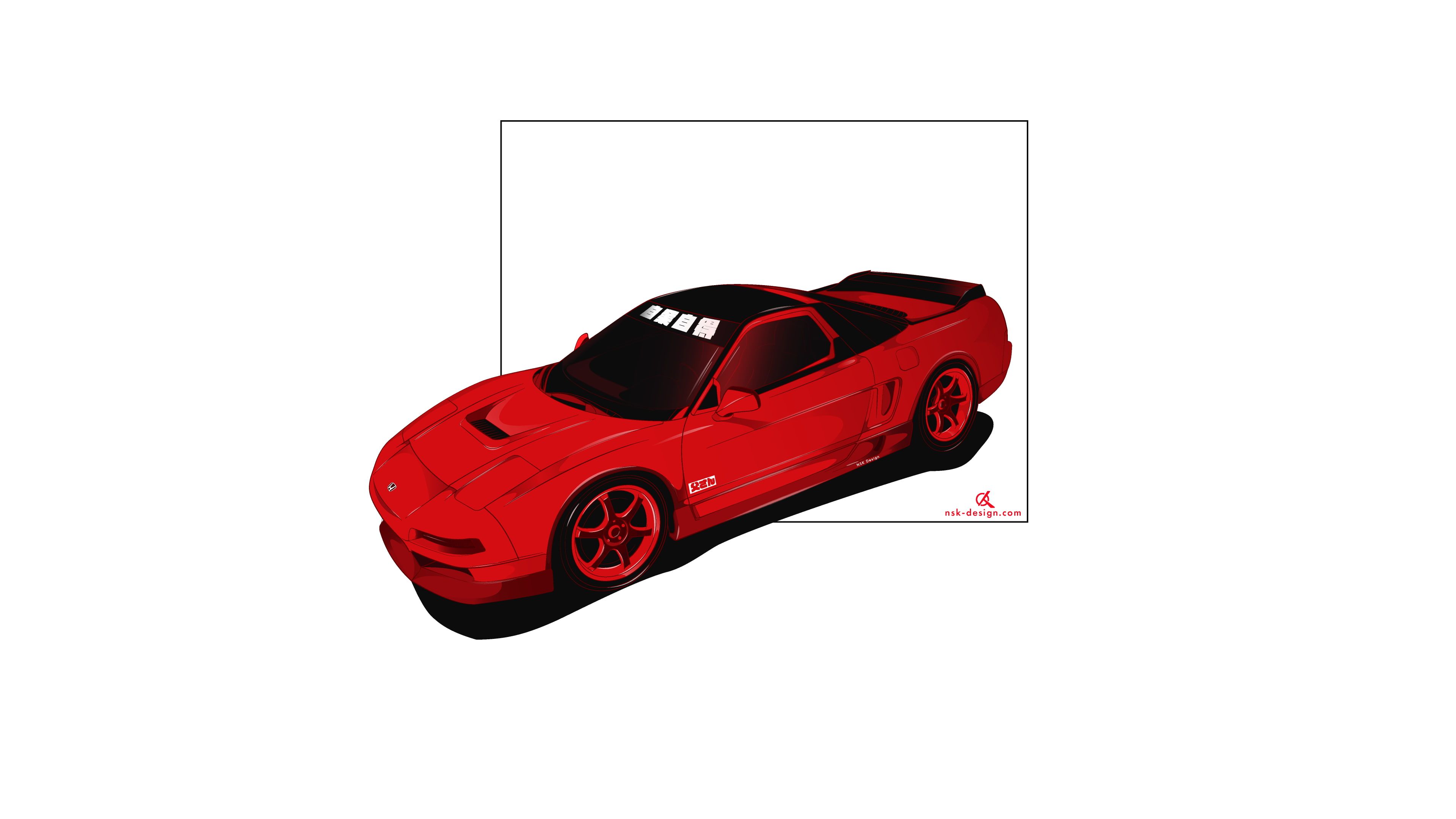 JDM #Honda Acura NSX digital art Japanese cars car illustration #Japan Acura NSX GT3 #vector Honda NSX #car #nsx #minimalism K. Nsx, Japanese cars, Acura nsx