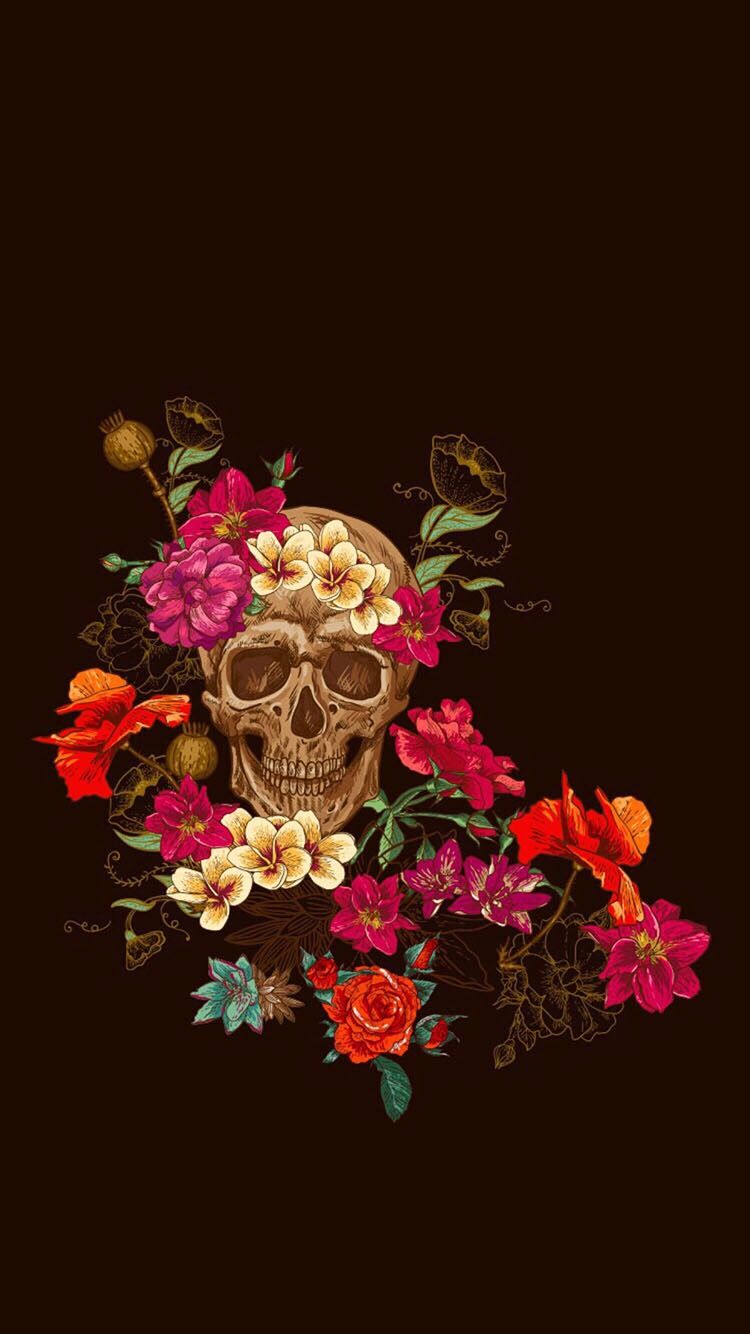 iPhone Wallpaper. Skull wallpaper, Skull art, Skeleton art