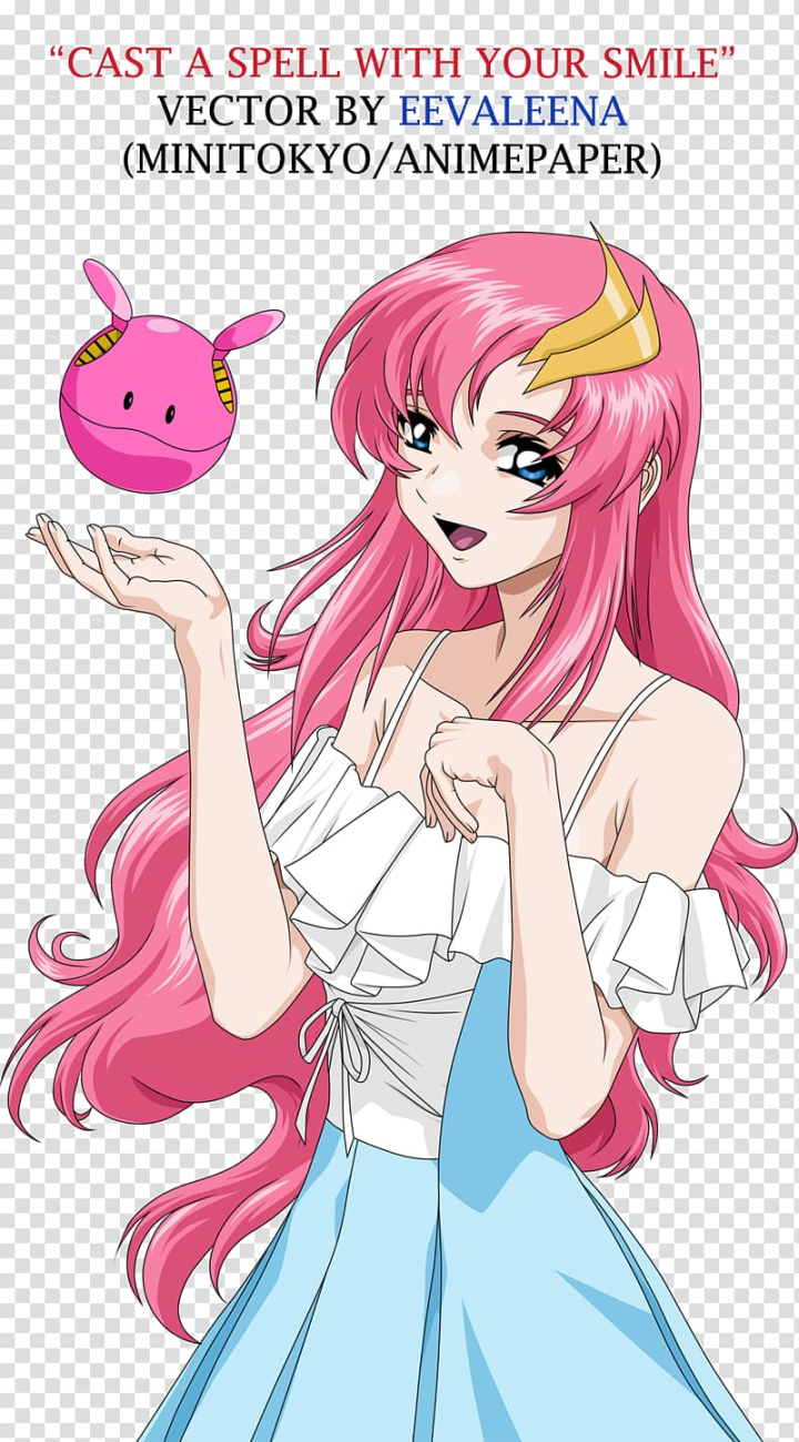 Lacus Clyne Gundam Anime Desktop โมบิลสูท, Anime transparent background PNG clipart transparent image
