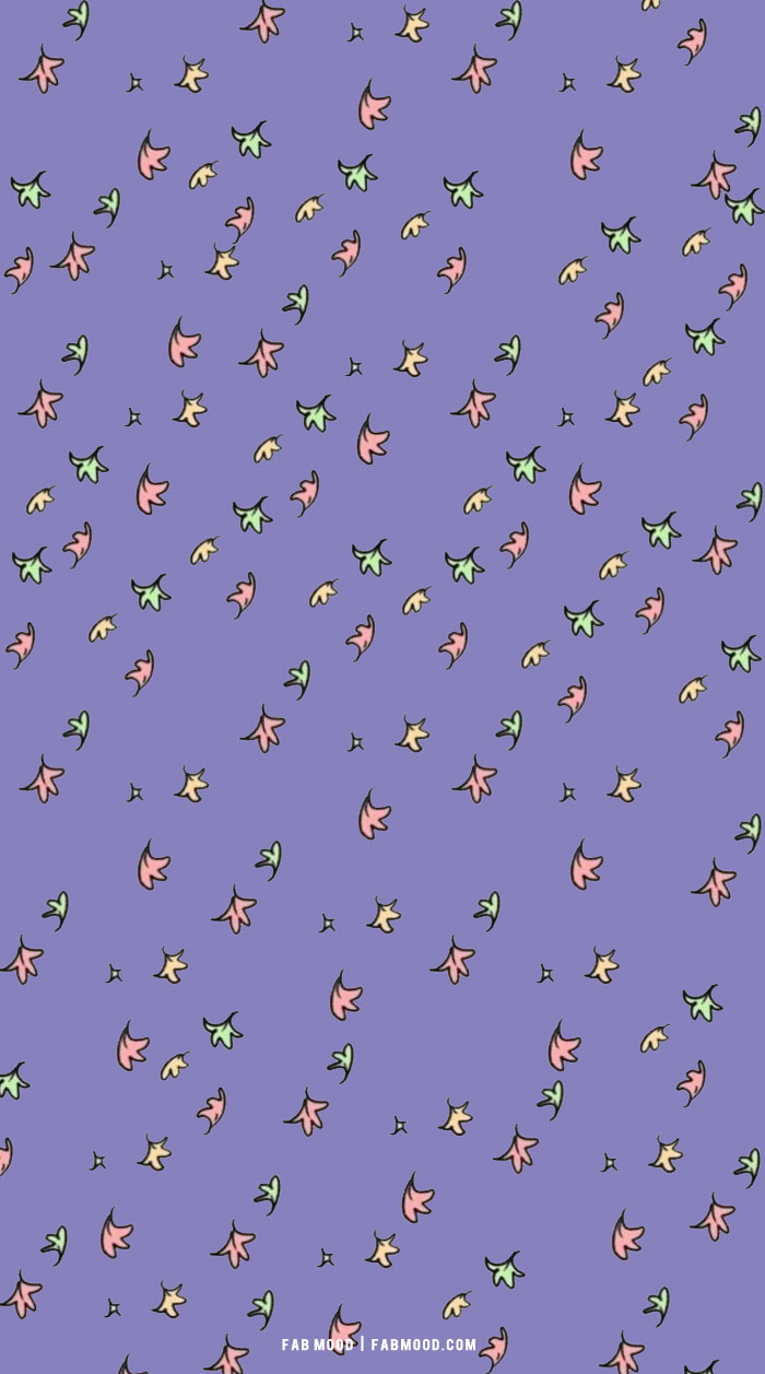 Heartstopper Leaves Wallpaper Ideas, Soft Purple Background