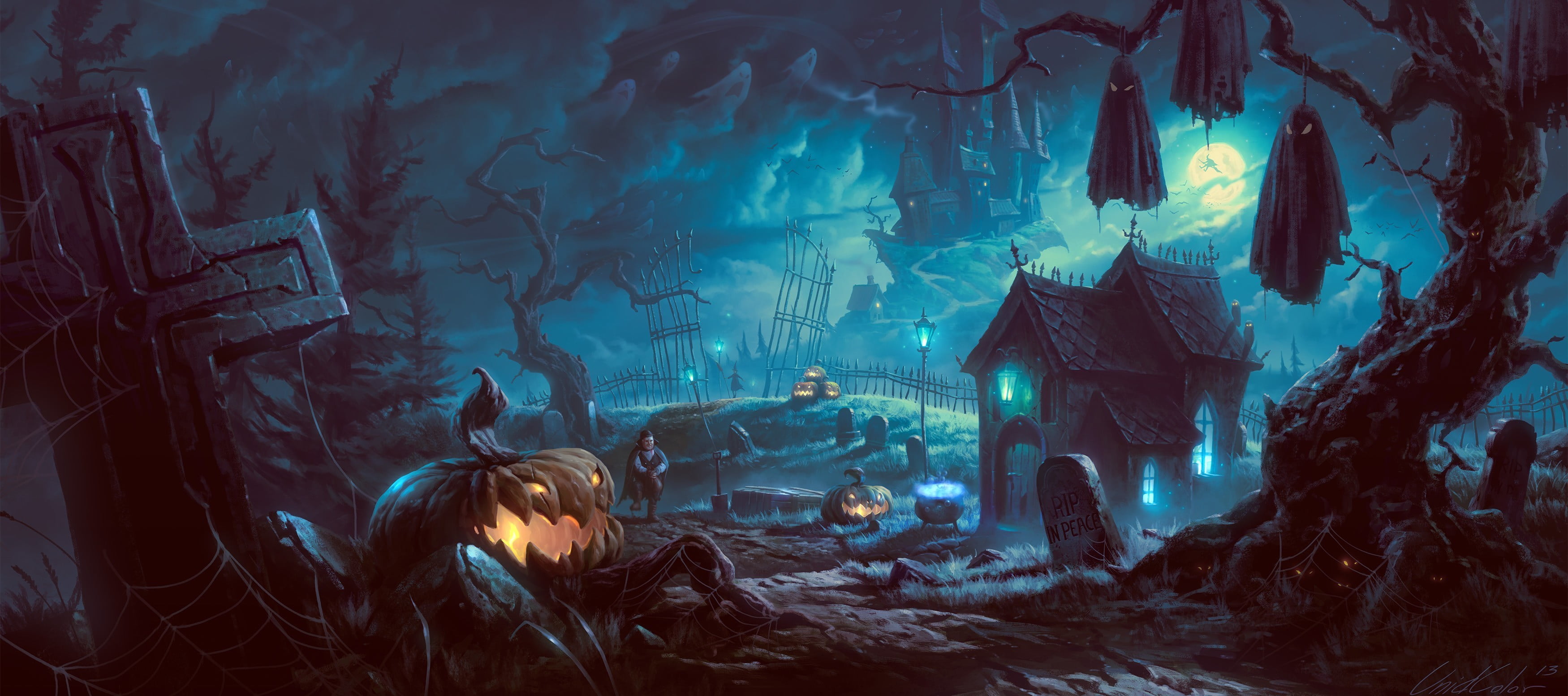 Halloween Art Wallpaper Free Halloween Art Background