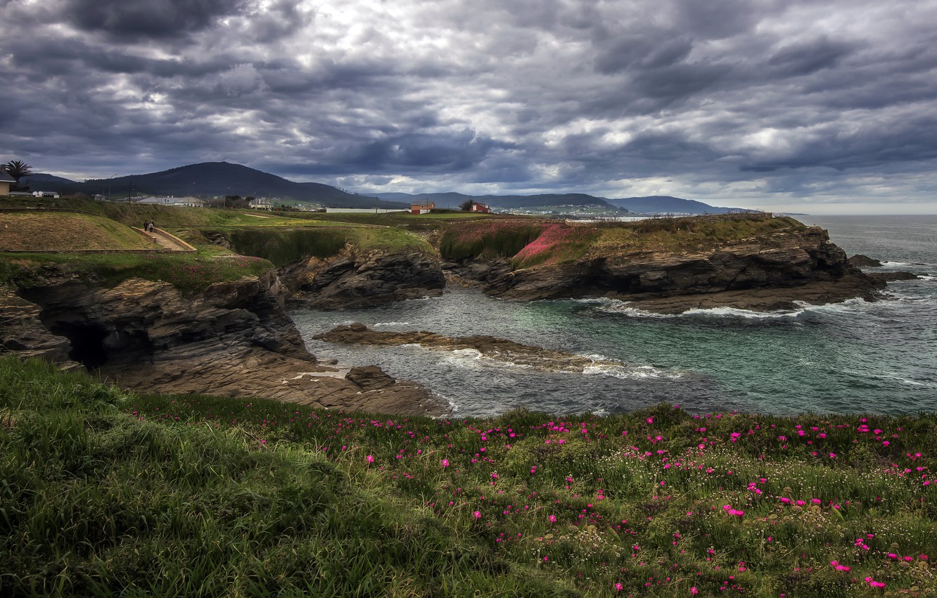 Wallpaper Spain, Galicia, Foz image for desktop, section природа