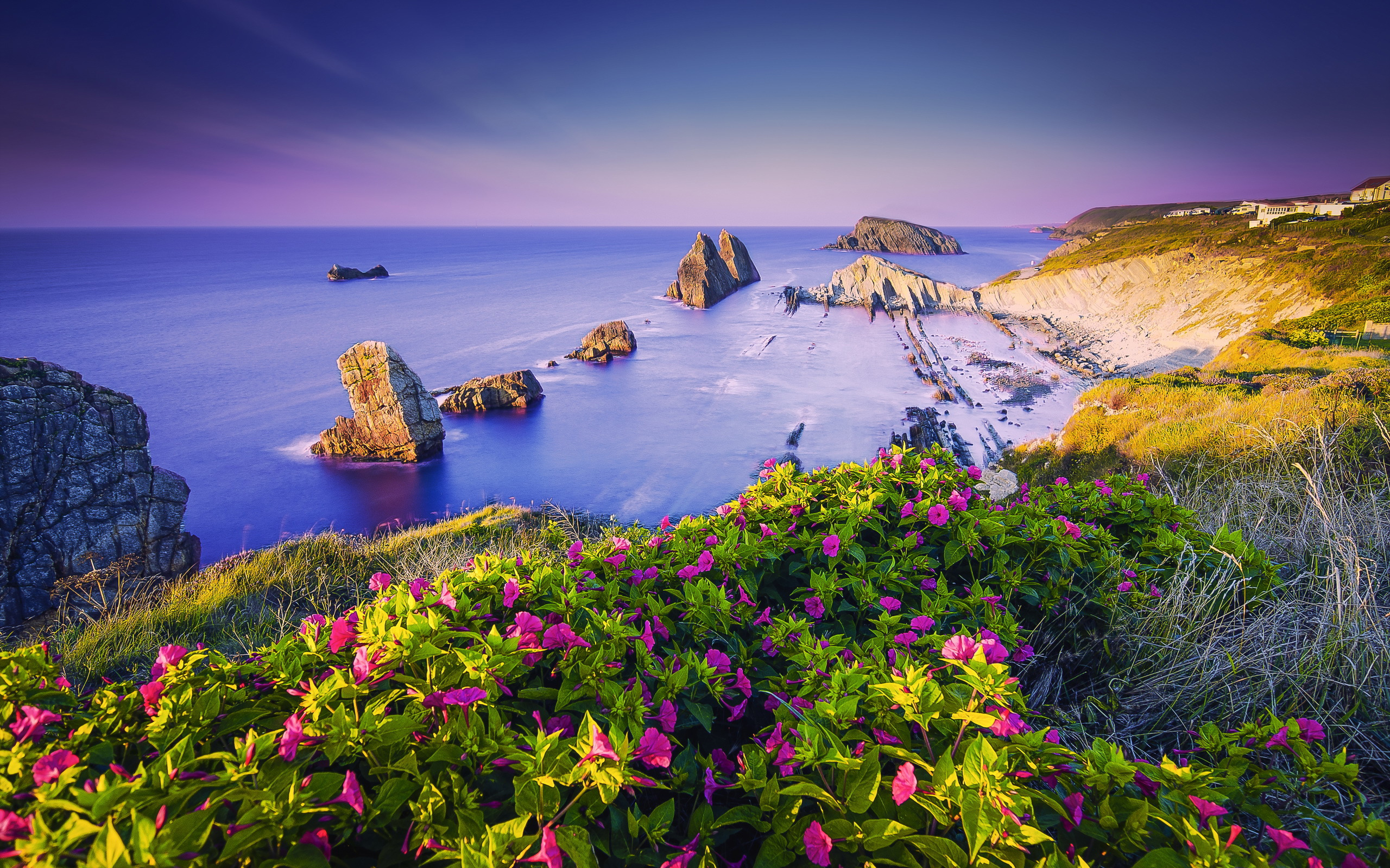 Costa Quebrada Cantabria Spain Coast HD wallpaper
