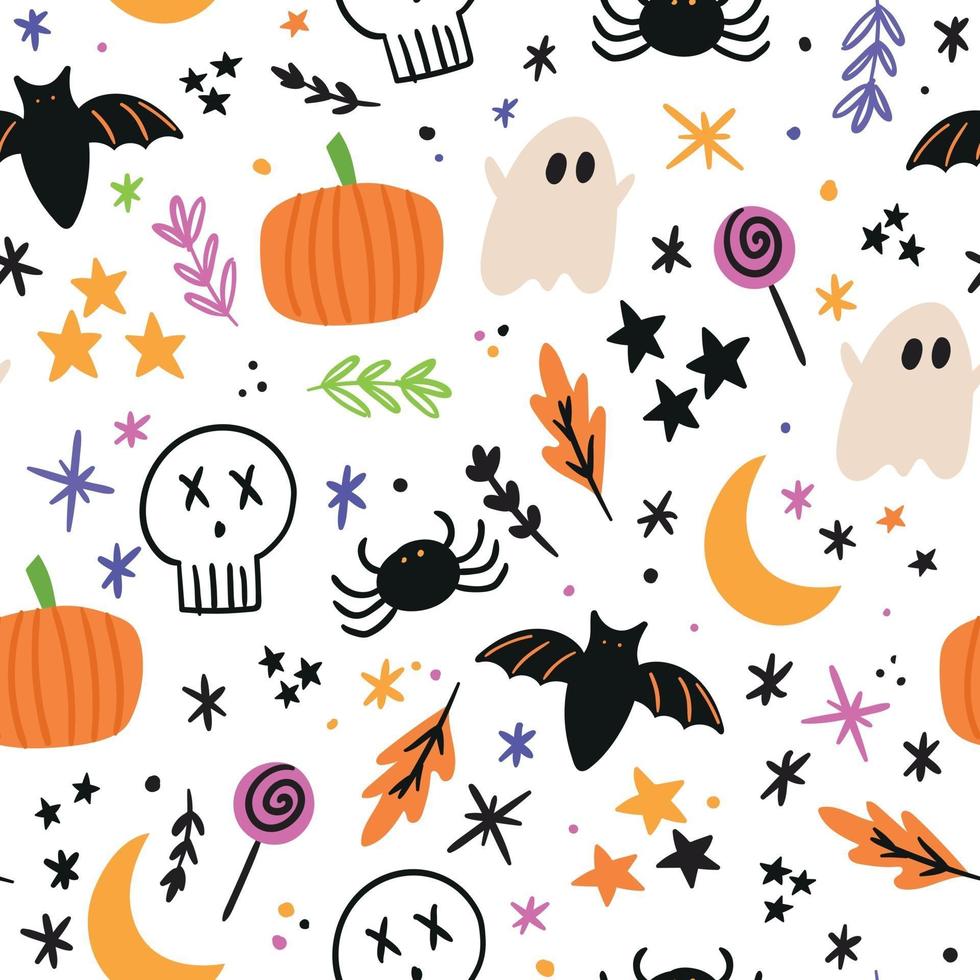 Kawaii Halloween Pattern Wallpapers - Wallpaper Cave