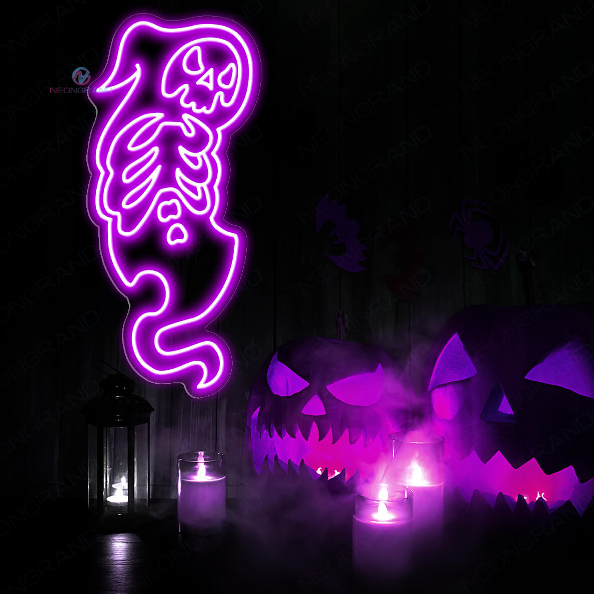Ghost Neon Sign Halloween Neon Sign Skeleton Led Light