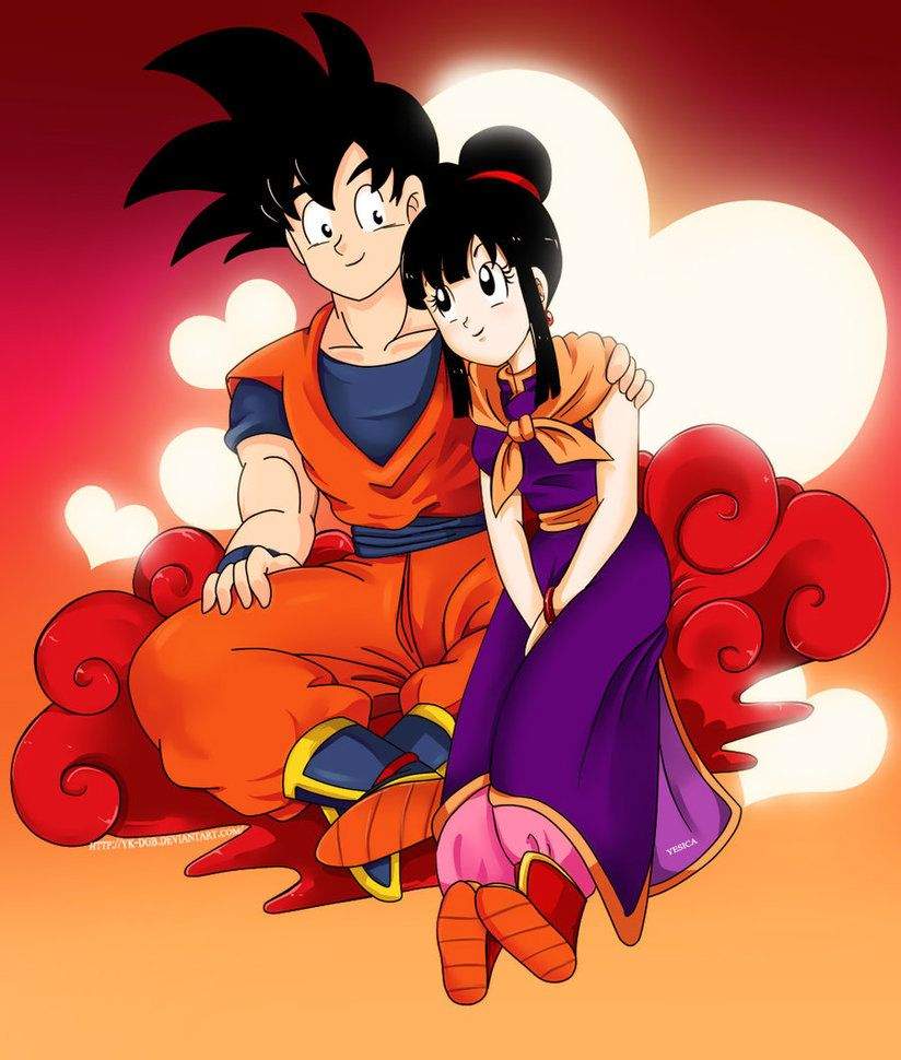 Cute Goku and Chichi Wallpaper Free Cute Goku and Chichi Background