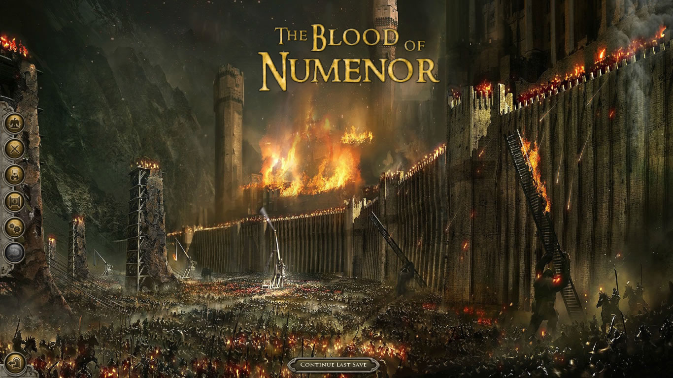 Home Screen image Blood of Numenor mod for Medieval II: Total War: Kingdoms