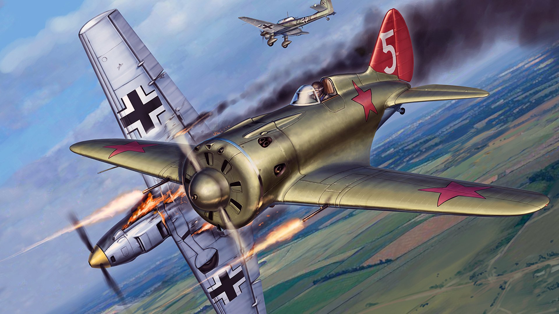 Polikarpov I 16 HD Wallpaper