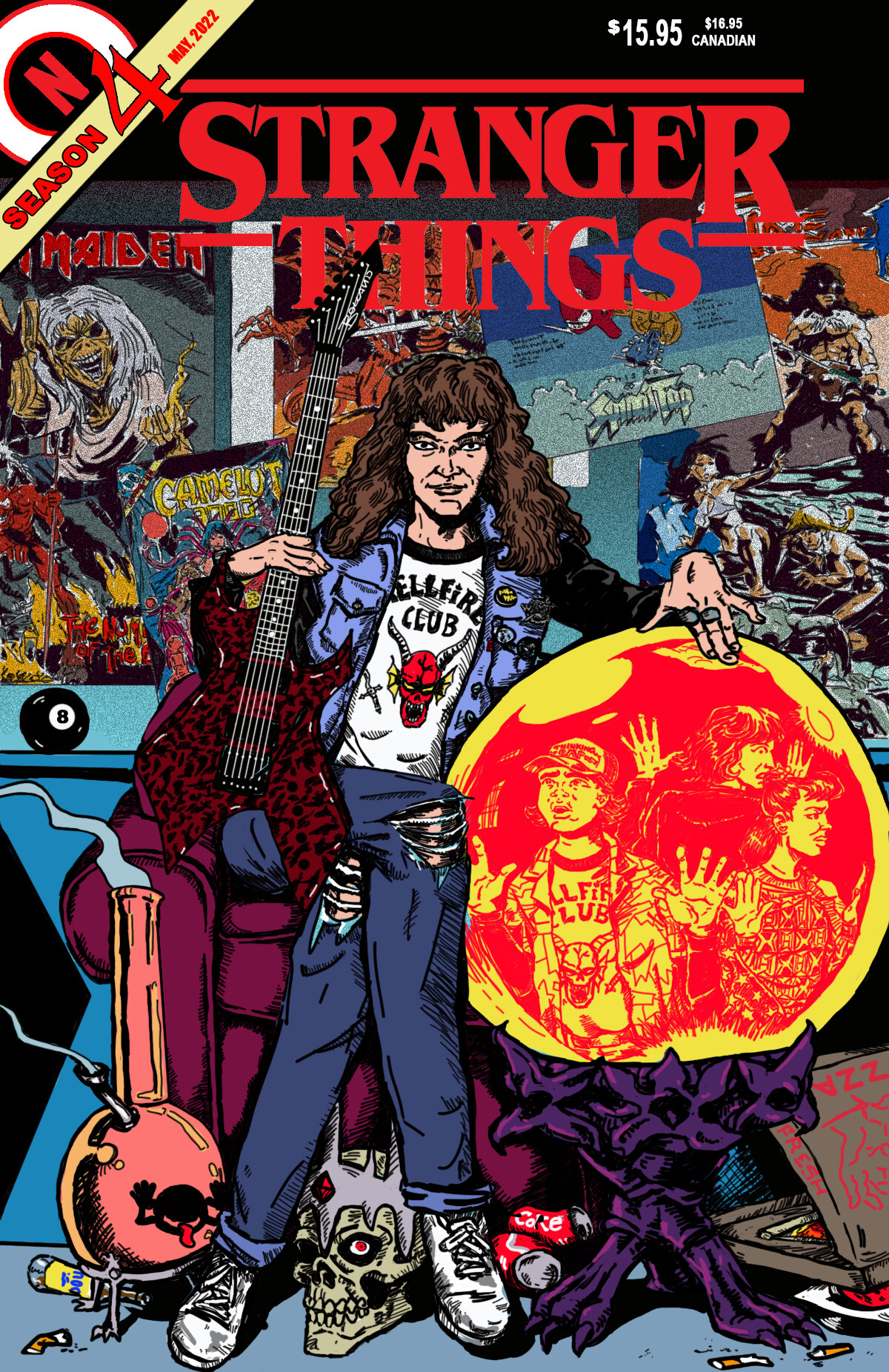 Stranger Things 3000 Portrait Of Eddie Munson