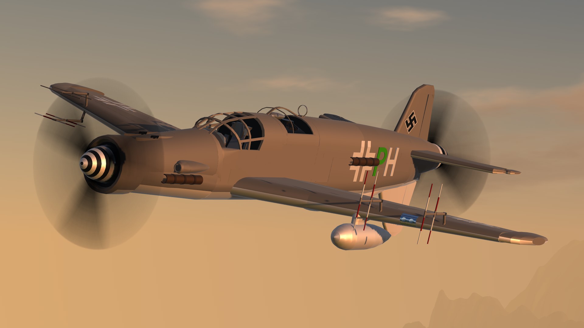 SimplePlanes. Dornier Do 335 B 6