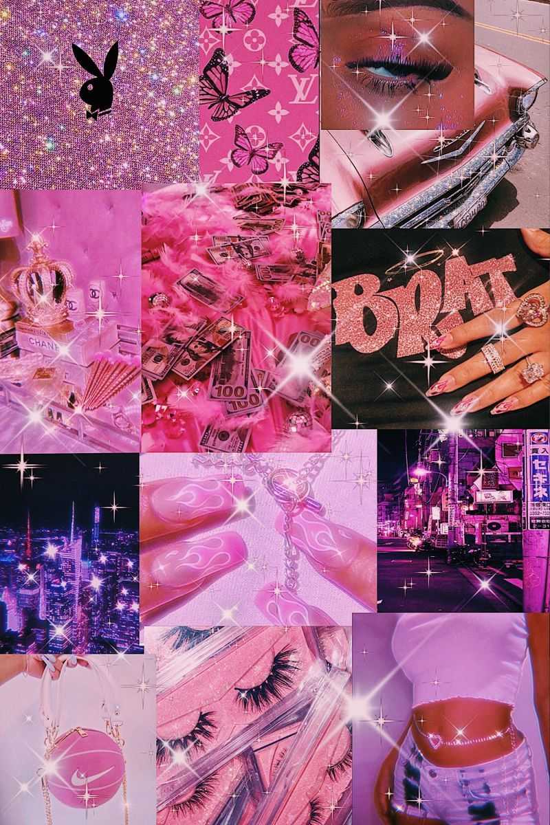 Download Girly Baddie Aesthetic In Pink Wallpaper  Wallpaperscom