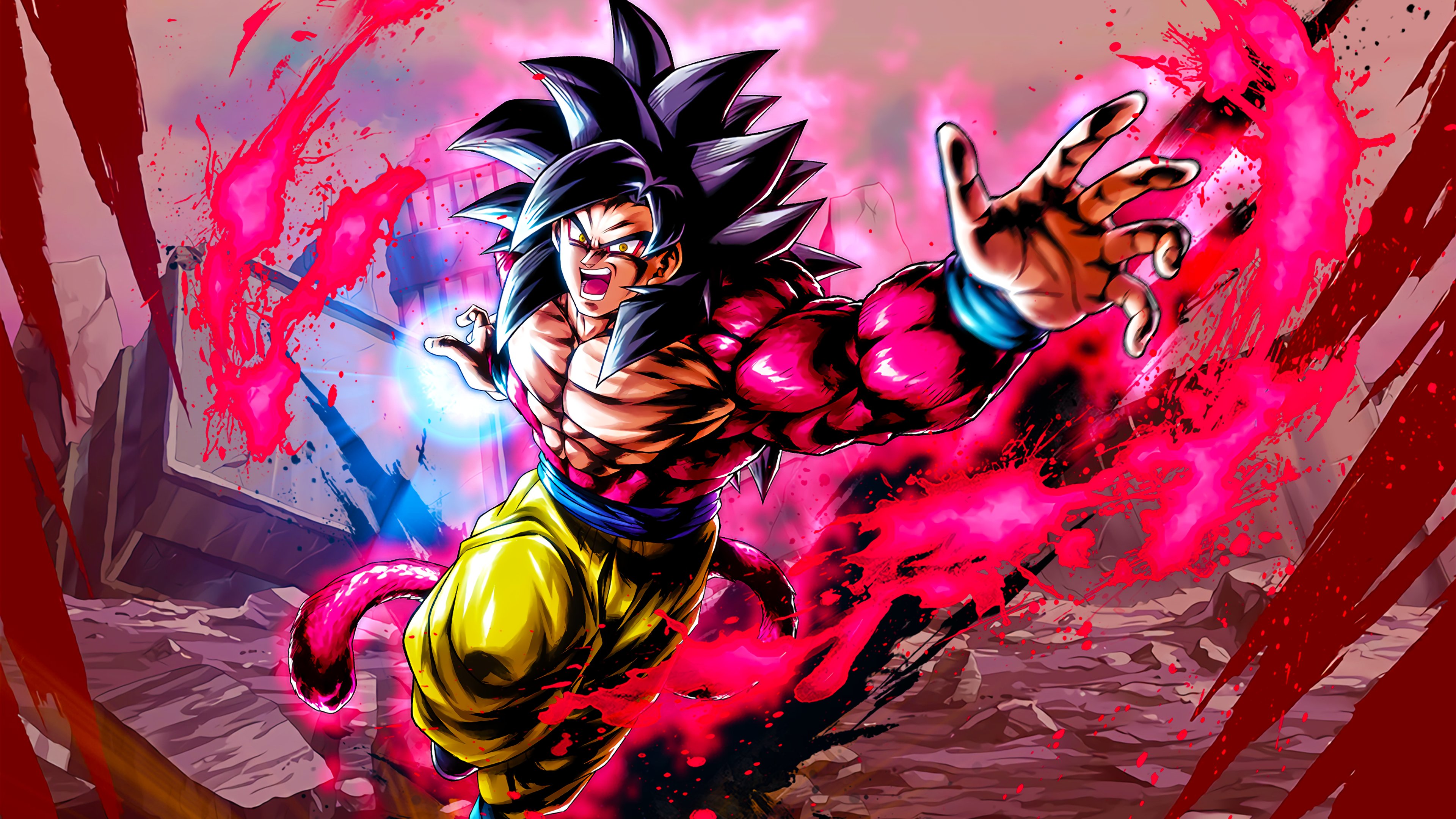 John Full Power Saiyan 4 Goku Character Art + 4K PC Wallpaper + 4k Phone Wallpaper! #DBLegends #DragonBallLegends