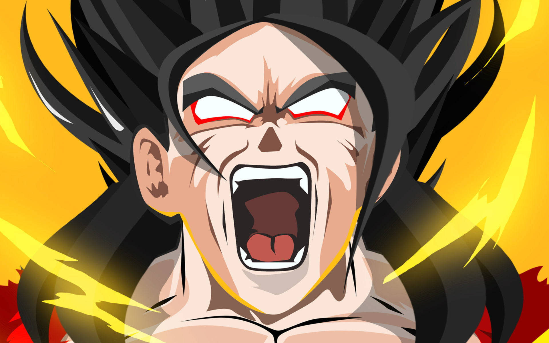 Download Ssj4 Goku Transformation Wallpaper