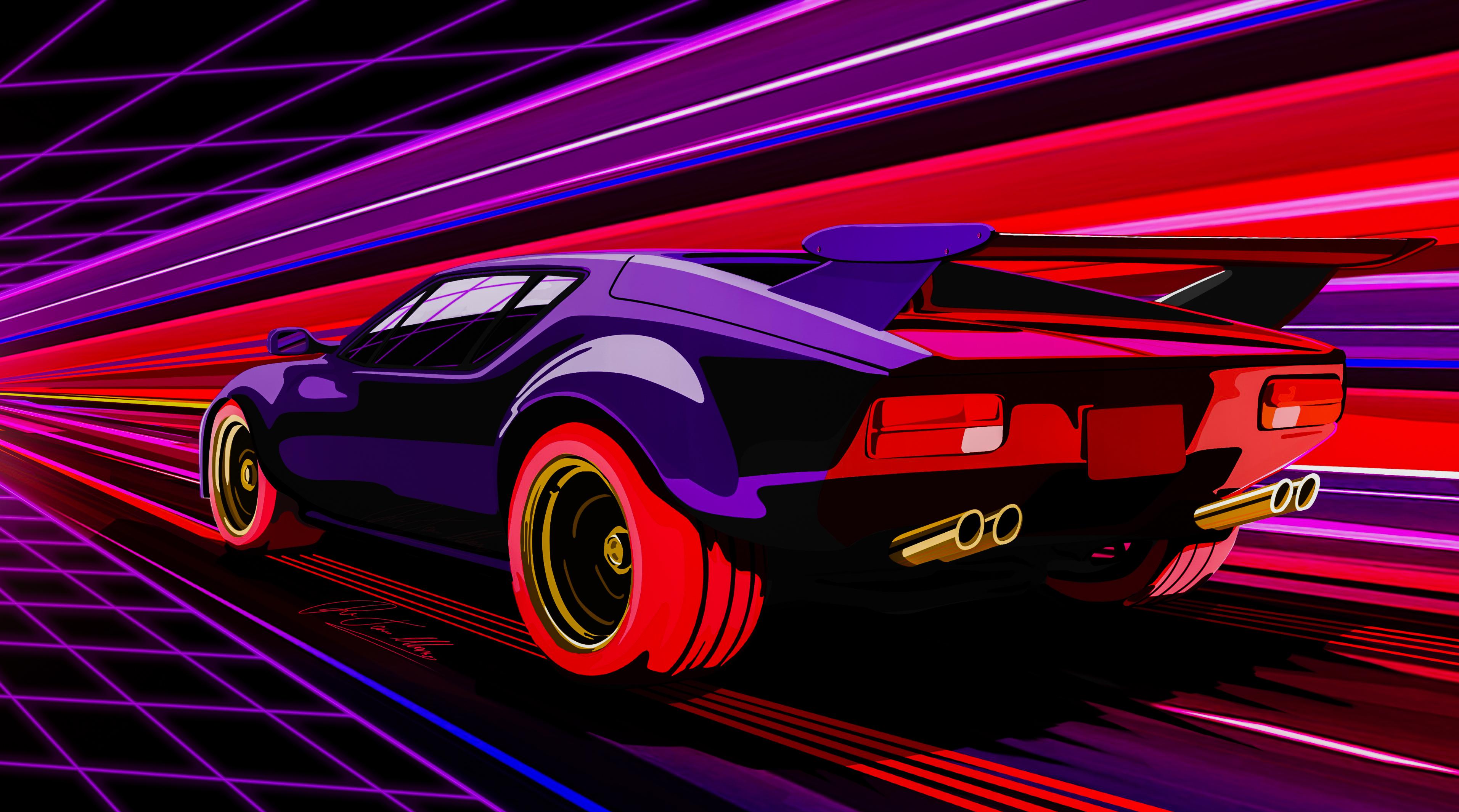 Car Retro PS4 Wallpapers Wallpaper Cave