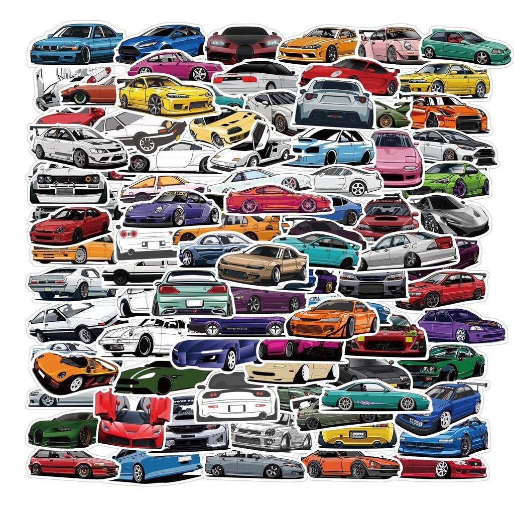 50PCS JDM Cars Stickers For Laptop Xbox PS4 Playstation Kids Toy Bicycle Motorcycle Skateboard, Hobbies & Toys, Memorabilia & Collectibles, Stamps & Prints On Carousell