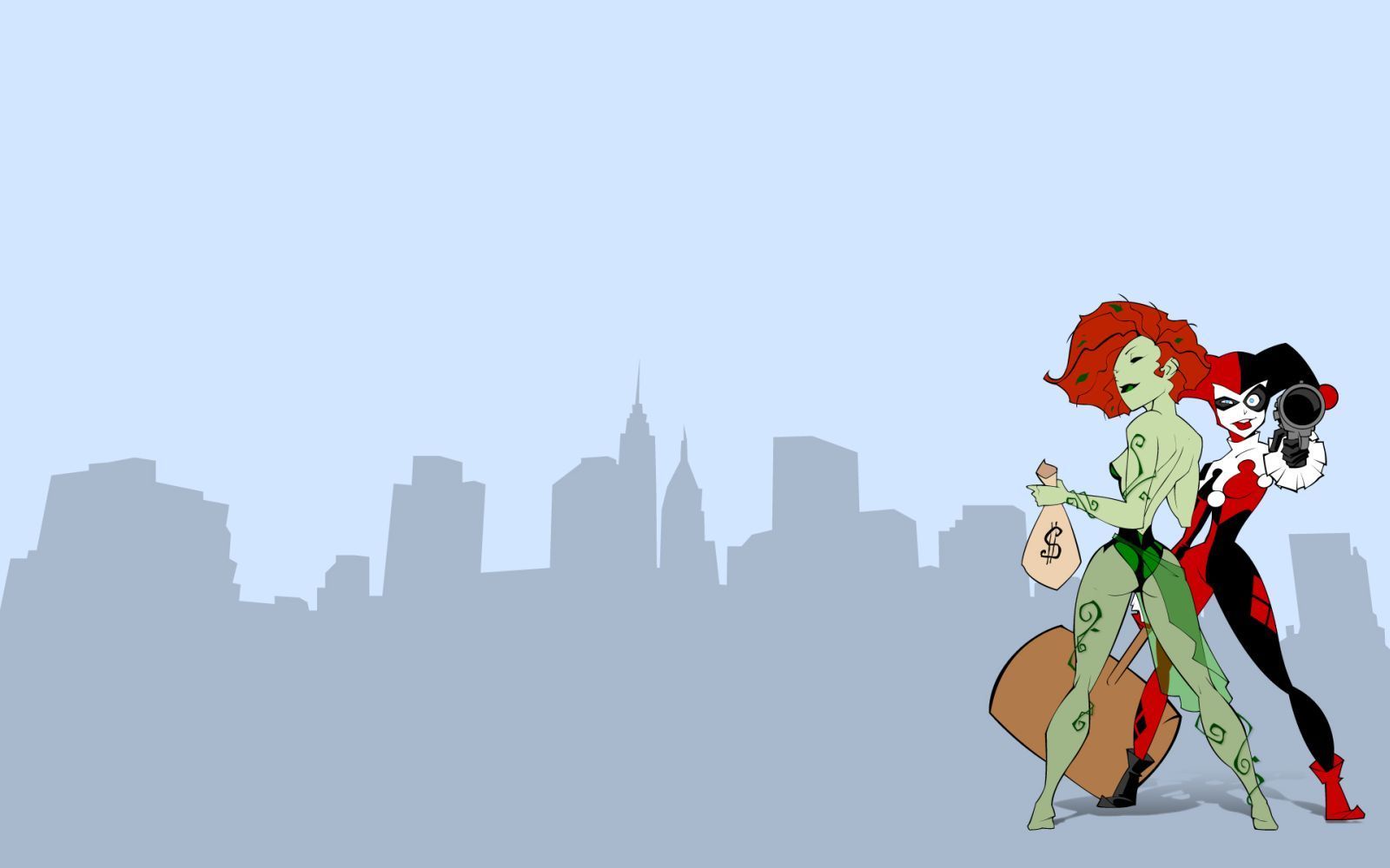 poison ivy and harley quinn wallpaper