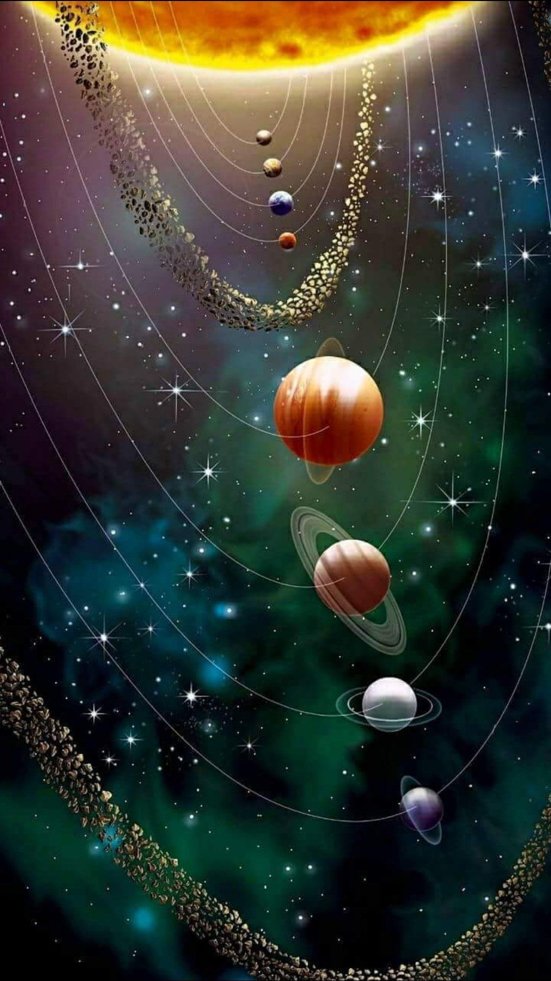 Our Beautiful Solar System. Galaxy wallpaper, Wallpaper earth, Galaxy wallpaper iphone