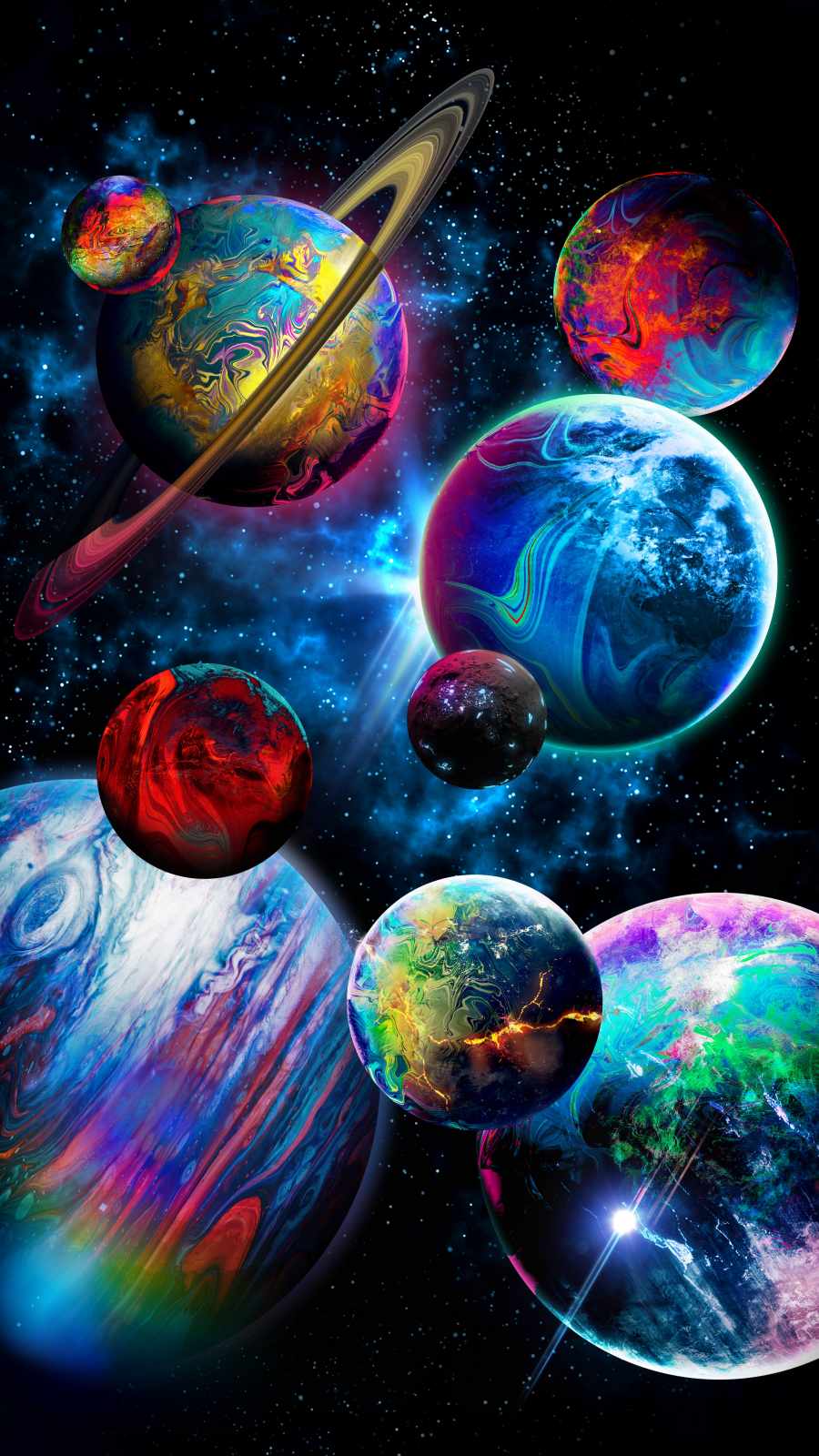 Planets Of Solar System IPhone Wallpaper Wallpaper, iPhone Wallpaper