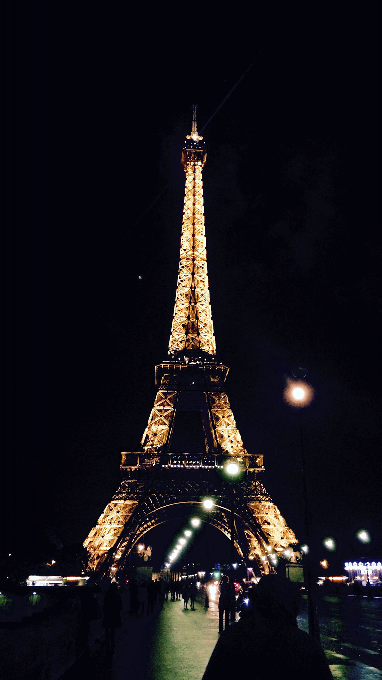iPhone X wallpaper. paris city art night france eiffel tower dark