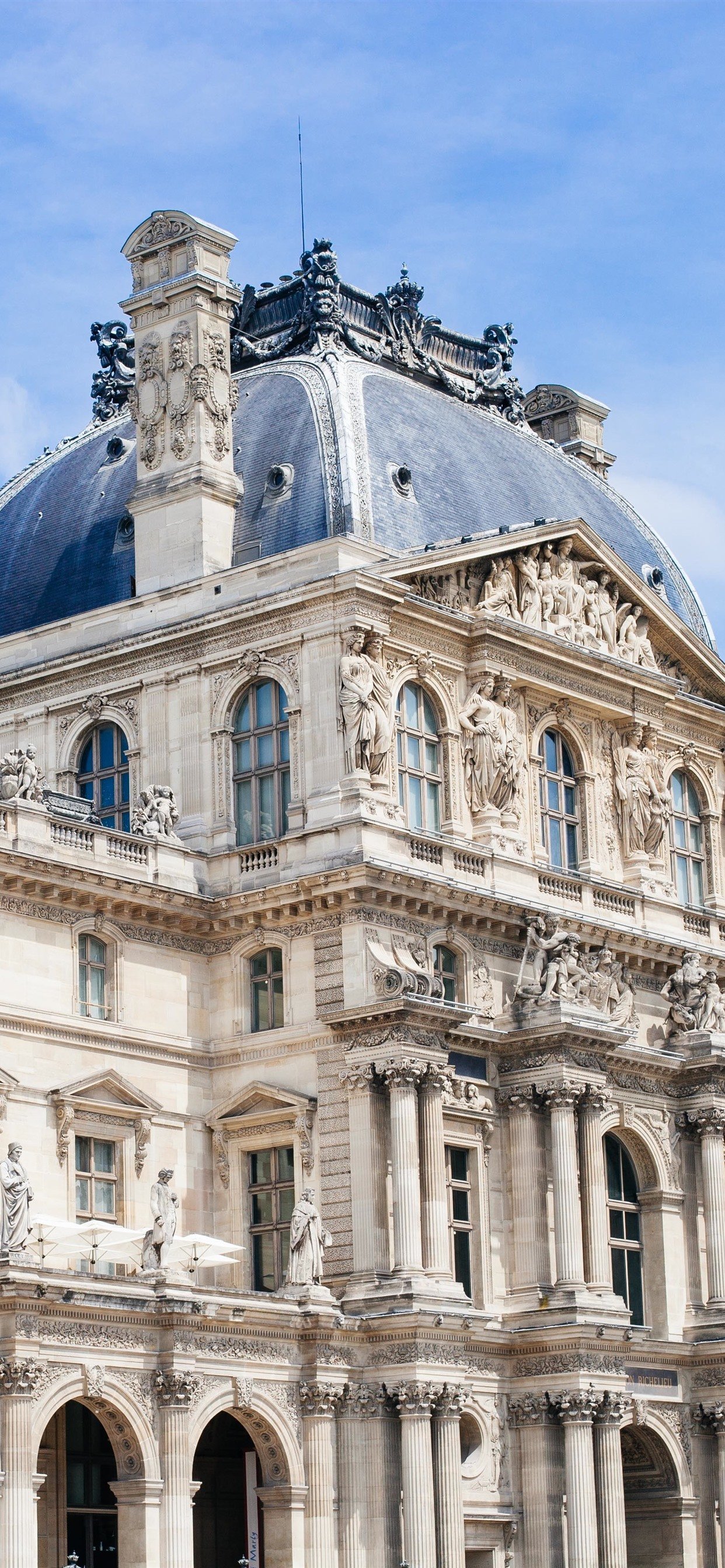 Louvre, Buildings, Statue, Paris, France 1242x2688 IPhone 11 Pro XS Max Wallpaper, Background, Picture, Image
