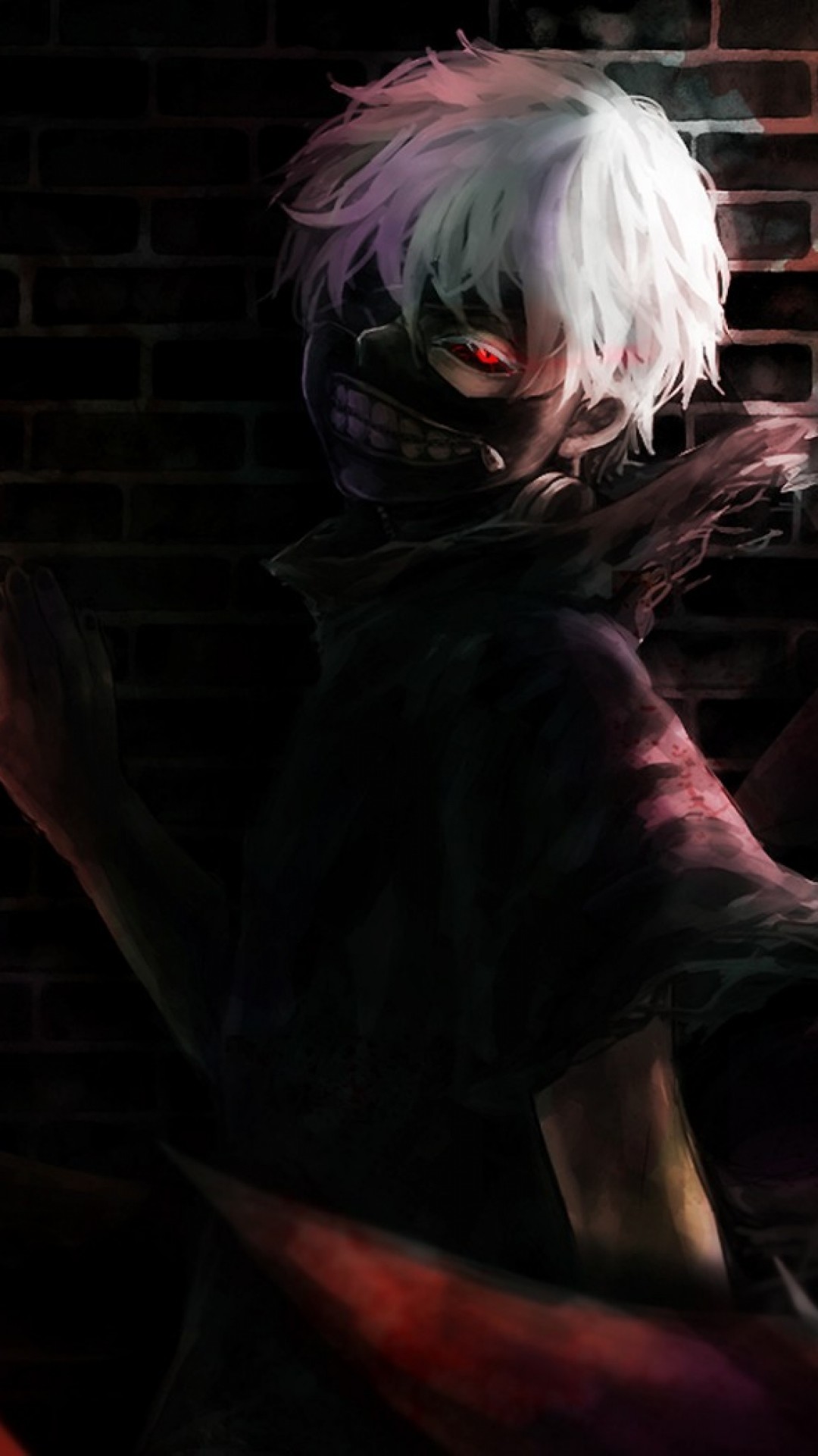 kaneki ken wallpaper iphone, cg artwork, darkness, anime, fictional character, cool