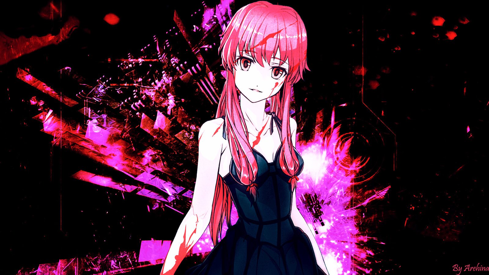 Gasai Yuno Future diary Mirai nikki wallpaperx900