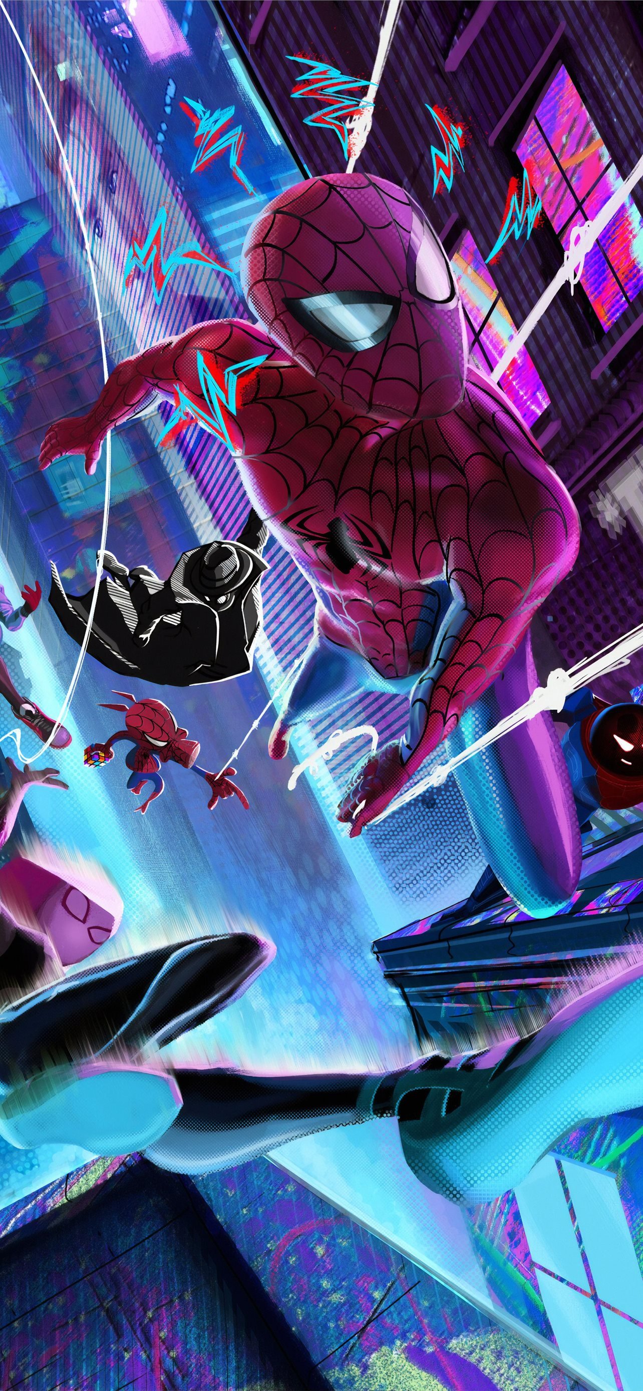 Spider-Man: Across The Spider-Verse Wallpaper iPhone Phone 4K #6801e