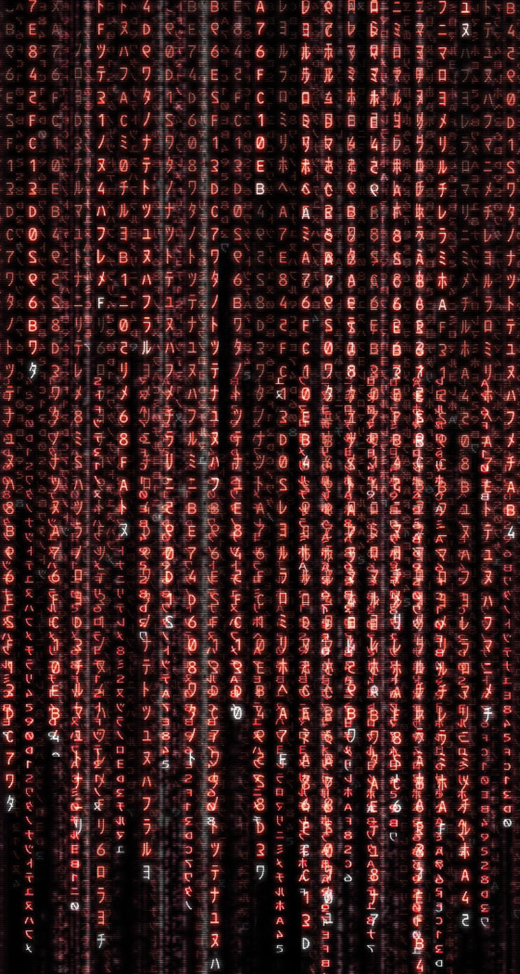 The iPhone Wallpaper The Red Matrix