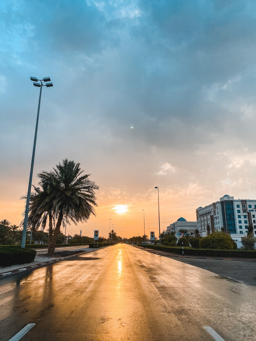 Sunset Road Picture. Download Free Image
