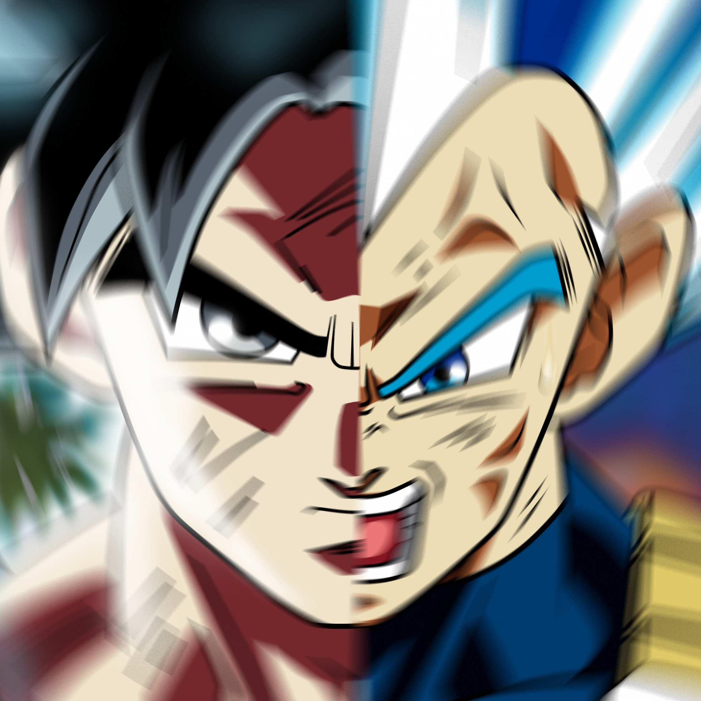 Download face off, goku and vegeta, dragon ball super 2248x2248 wallpaper, ipad air, ipad air 2, ipad 3, ipad 4, ipad mini 2, ipad mini 3, 2248x2248 HD image, background, 3069