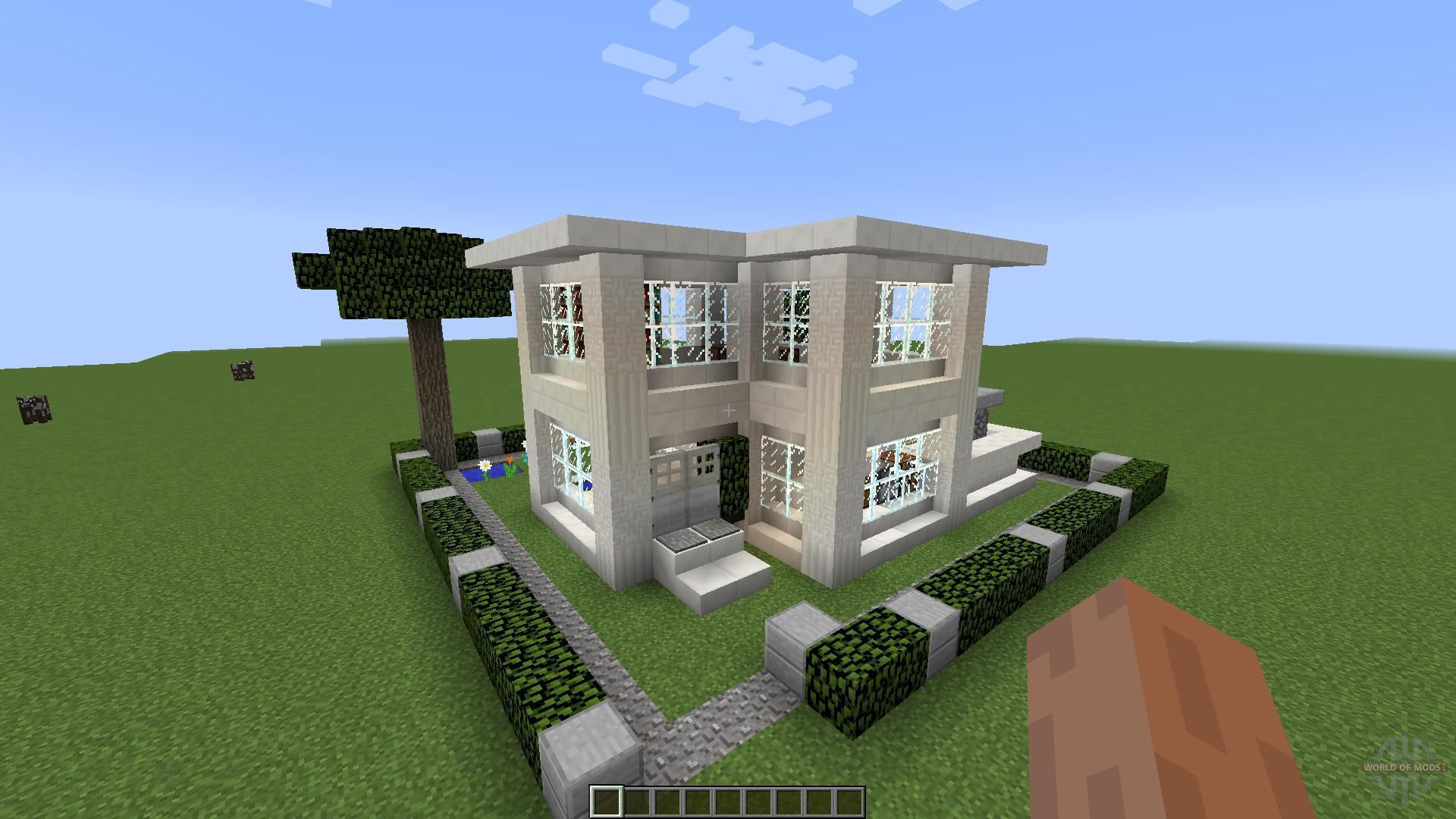 Maps for Minecraft Modern House [1.8][1.8.8] free download. Minecraft small modern house, Minecraft house designs, Small modern home