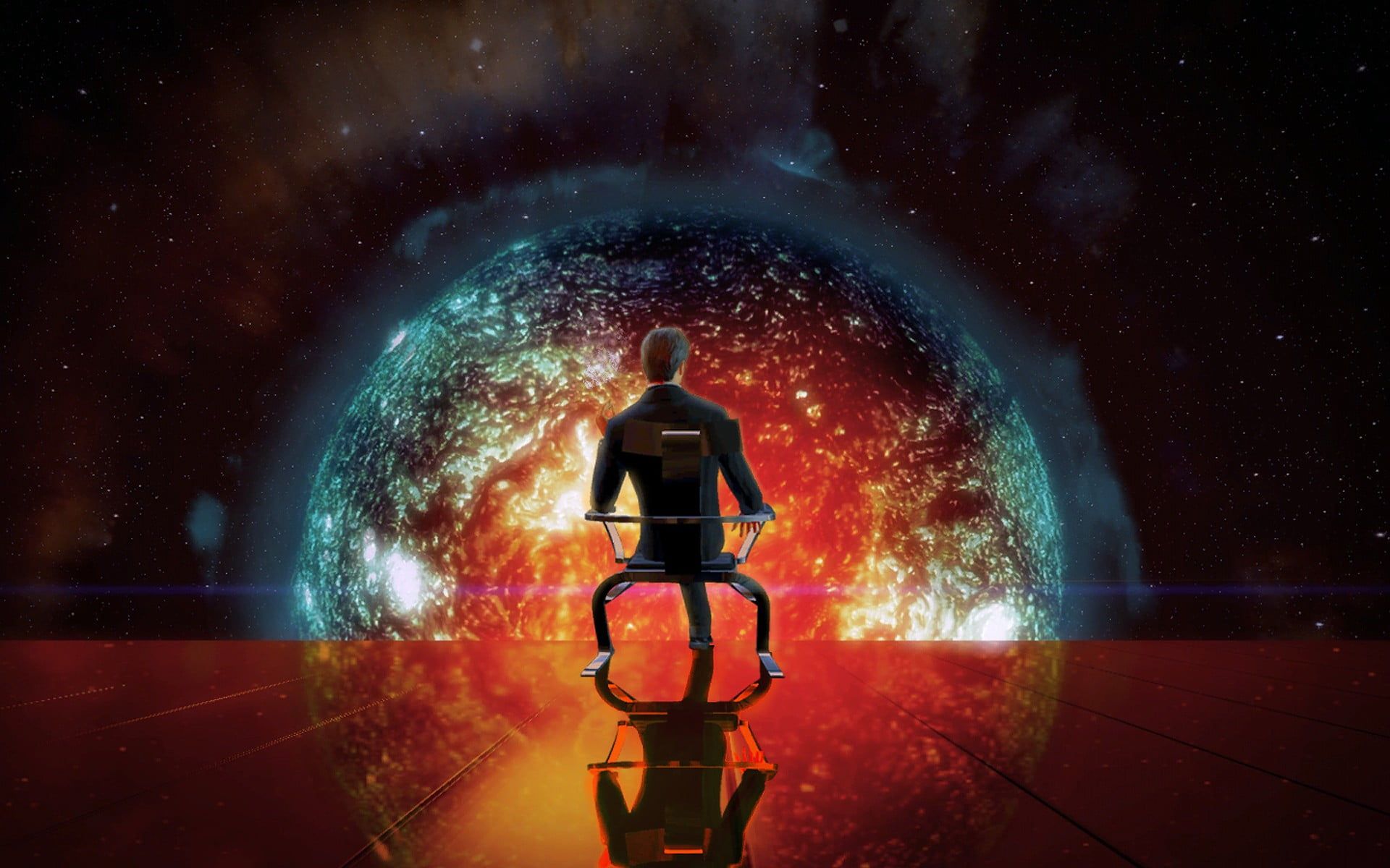 man sitting on chair digital wallpaper Illusive Man science fiction Mass Effect video games P #wallpaper #hdwall. Mass effect, Digital wallpaper, Man sitting