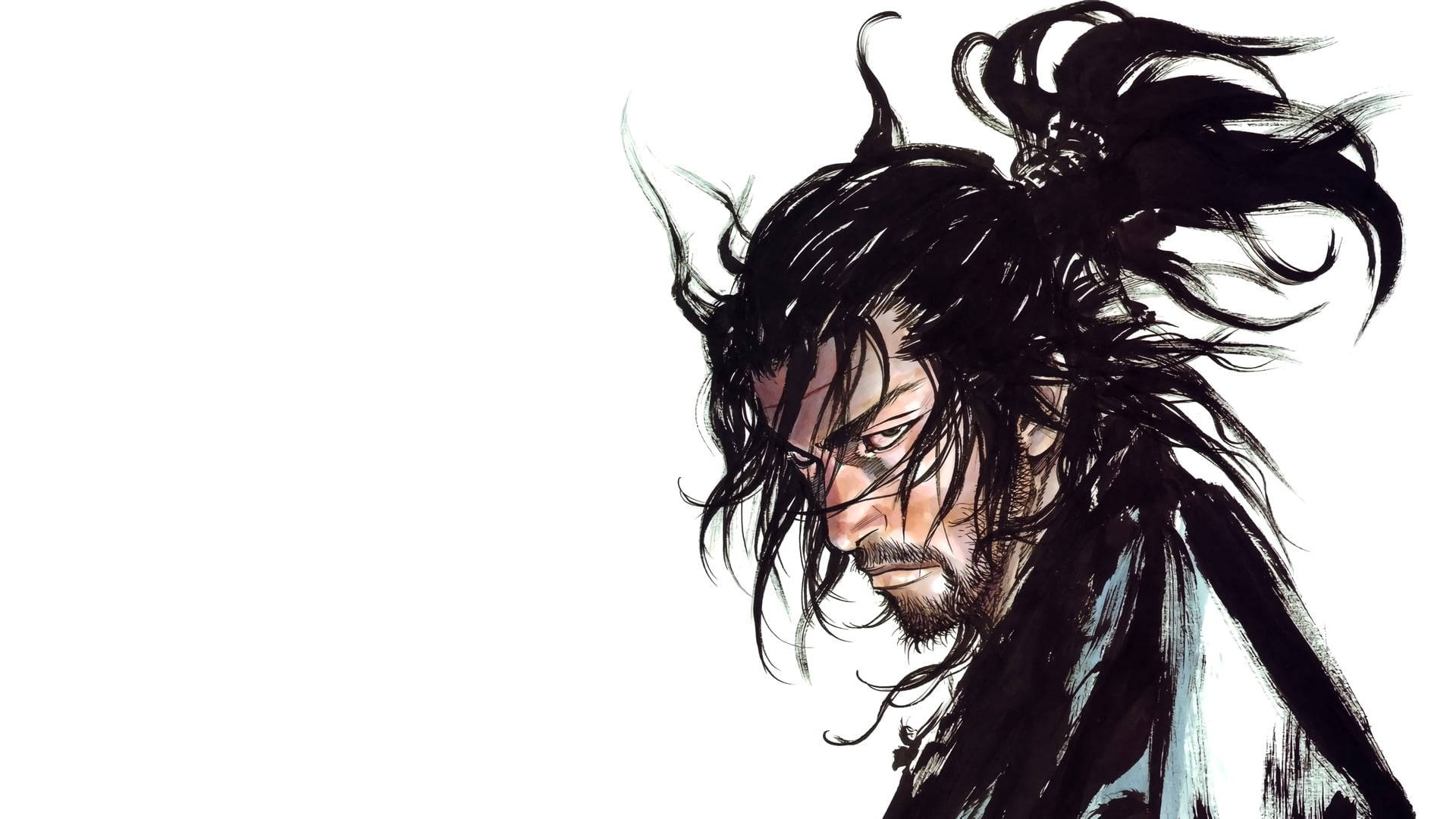 Download Musashi Miyamoto Ashura Stroke. Vagabond Manga Wallpaper