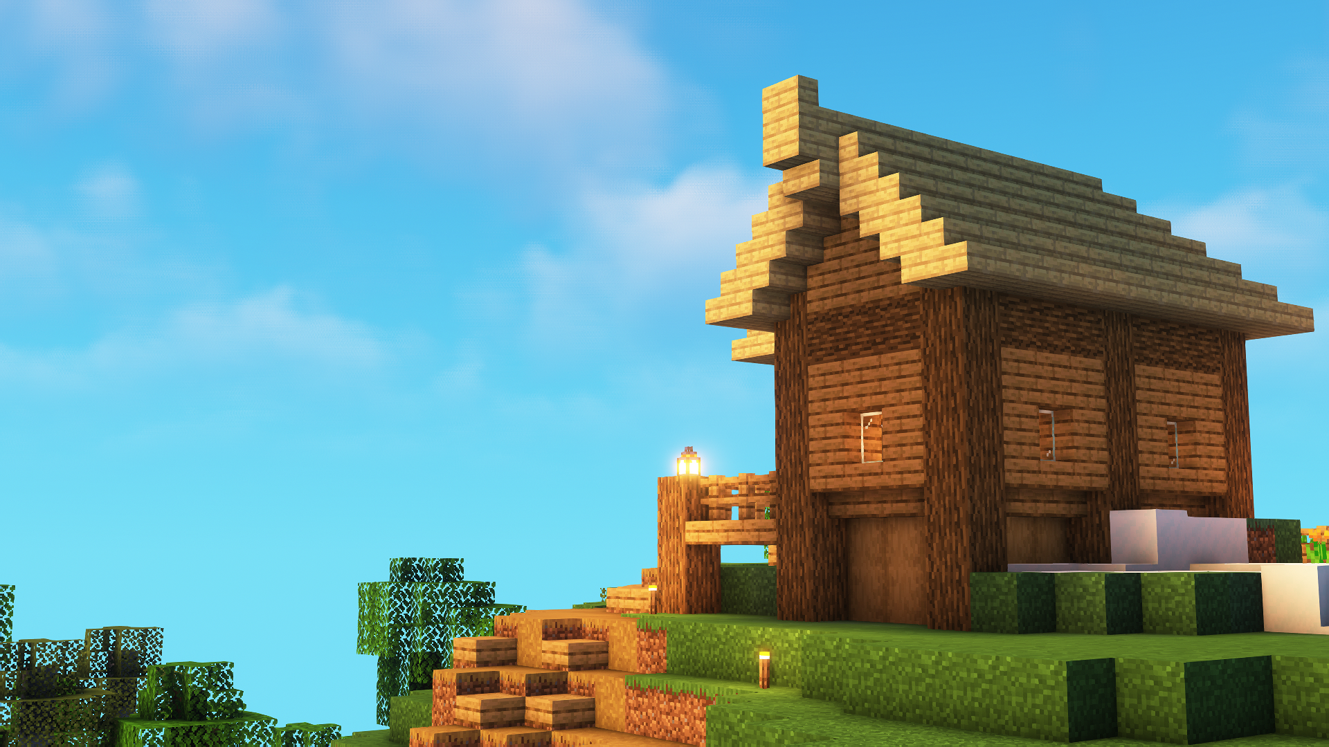 took this nice screenshot of a house i built to use as my wallpaper