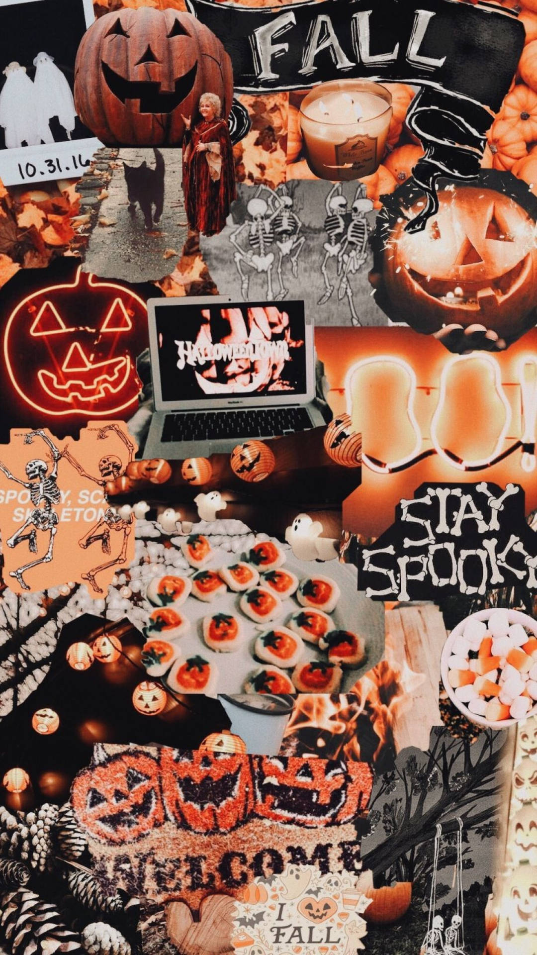 Download Halloween Aesthetic Collage Wallpaper