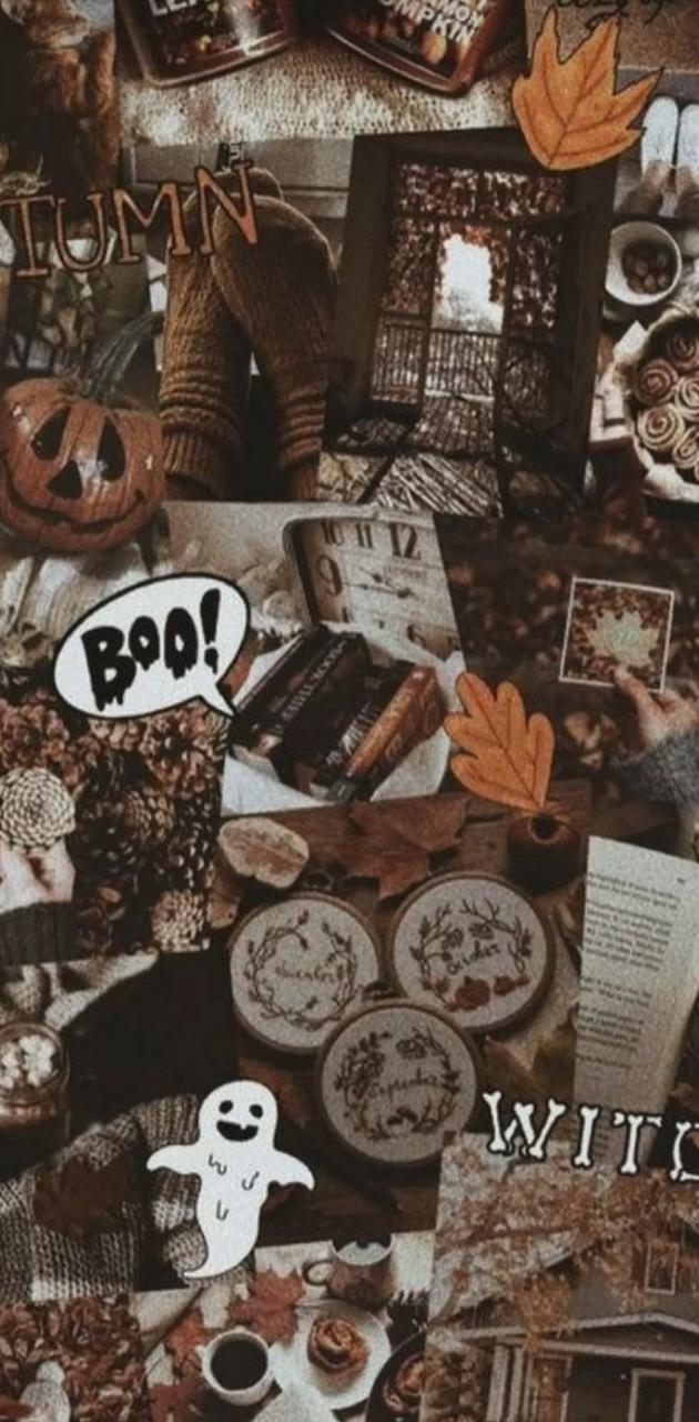 Spooky Collage wallpaper
