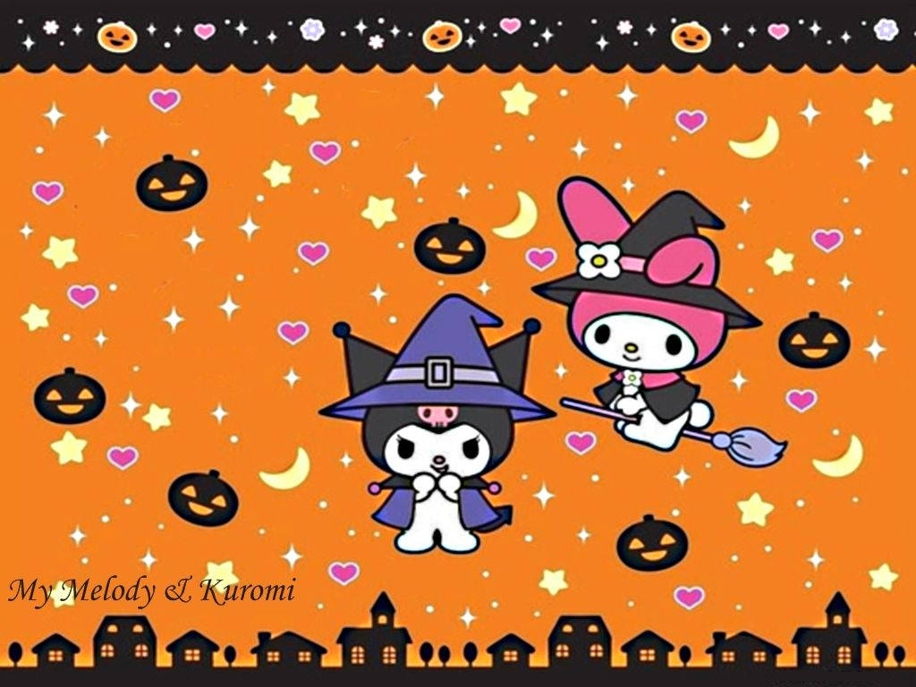 Download Kuromi Melody Hello Kitty Halloween Wallpaper