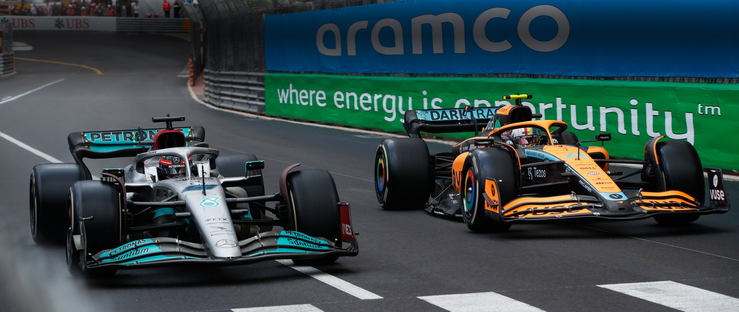 Chaotic Wet Dry Race In Monaco: George P5, Lewis P8