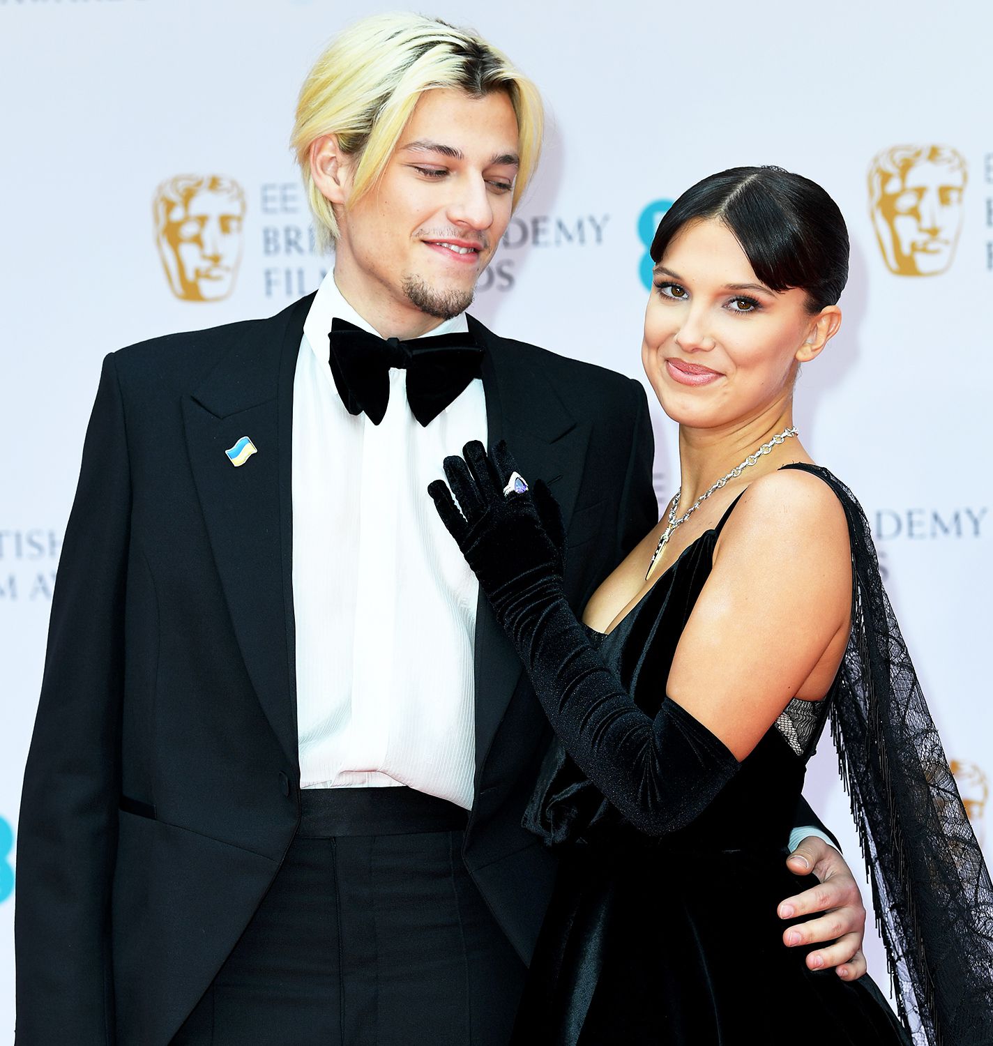 Millie Bobby Brown and Jake Bongiovi Walk BAFTAs Red Carpet Together