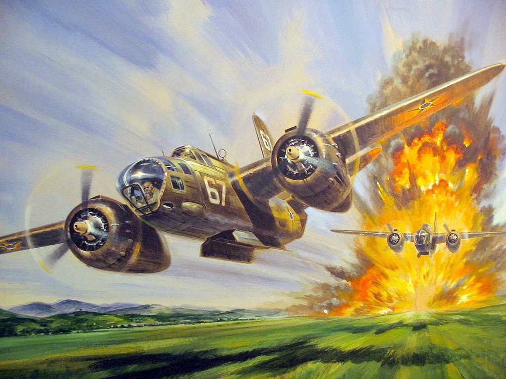 A 20 Havoc Jigsaw Puzzle. Aircraft Art, Aviation Art, Aircraft Painting